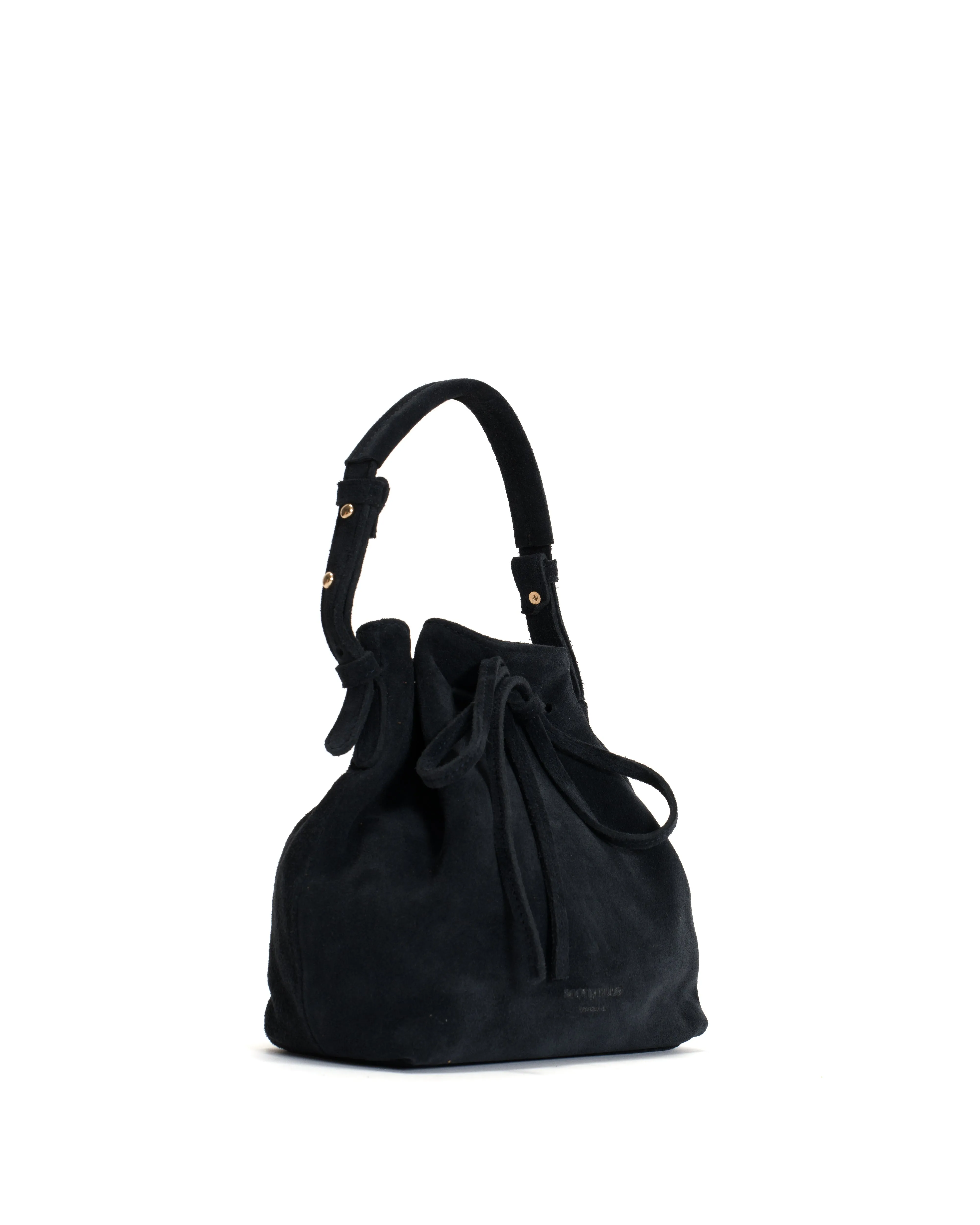 Kacey petite bucket bag Calf suede Dark blue sold by Anonymous Copenhagen product image thumbnail 2
