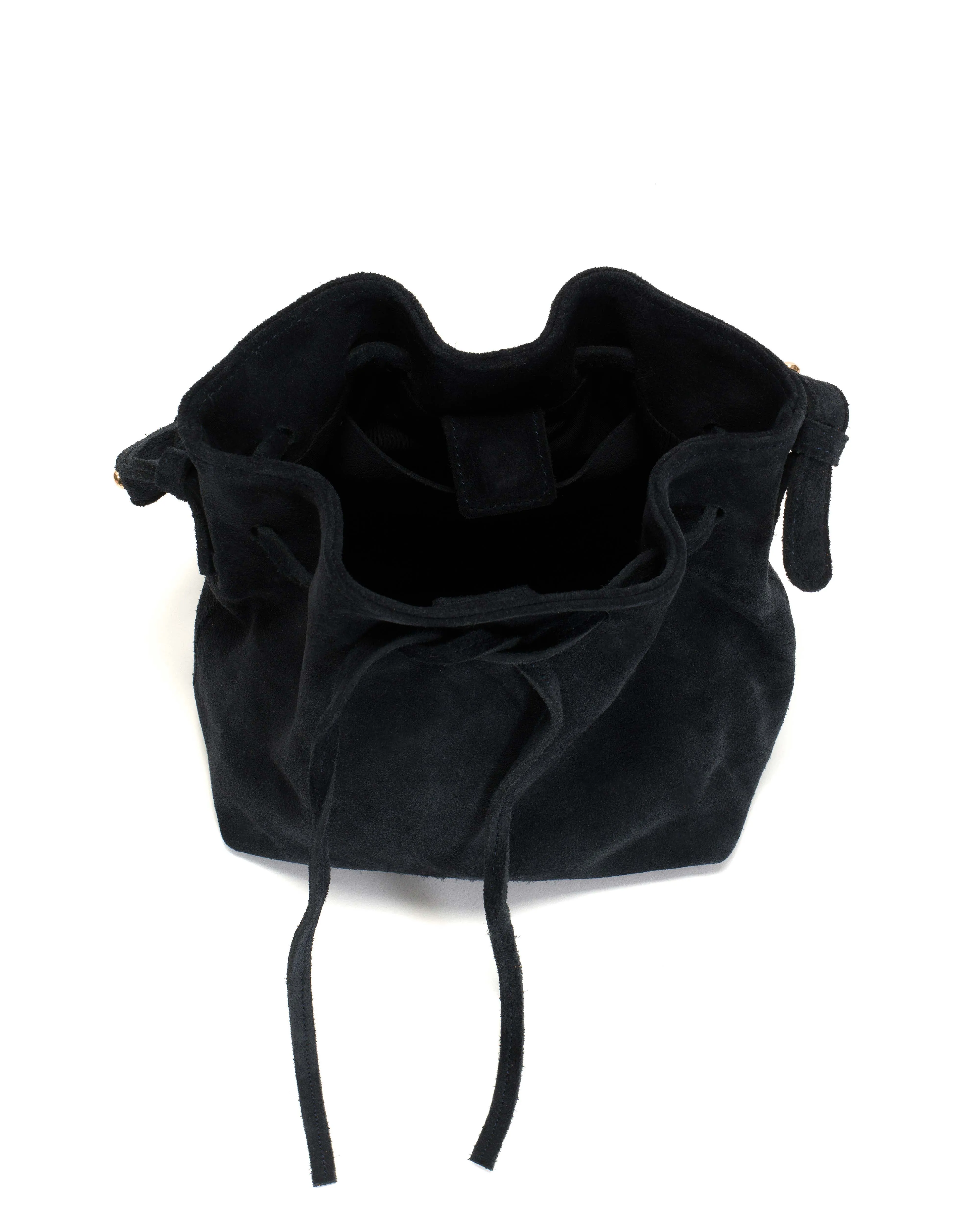 Kacey petite bucket bag Calf suede Dark blue sold by Anonymous Copenhagen product image thumbnail 3