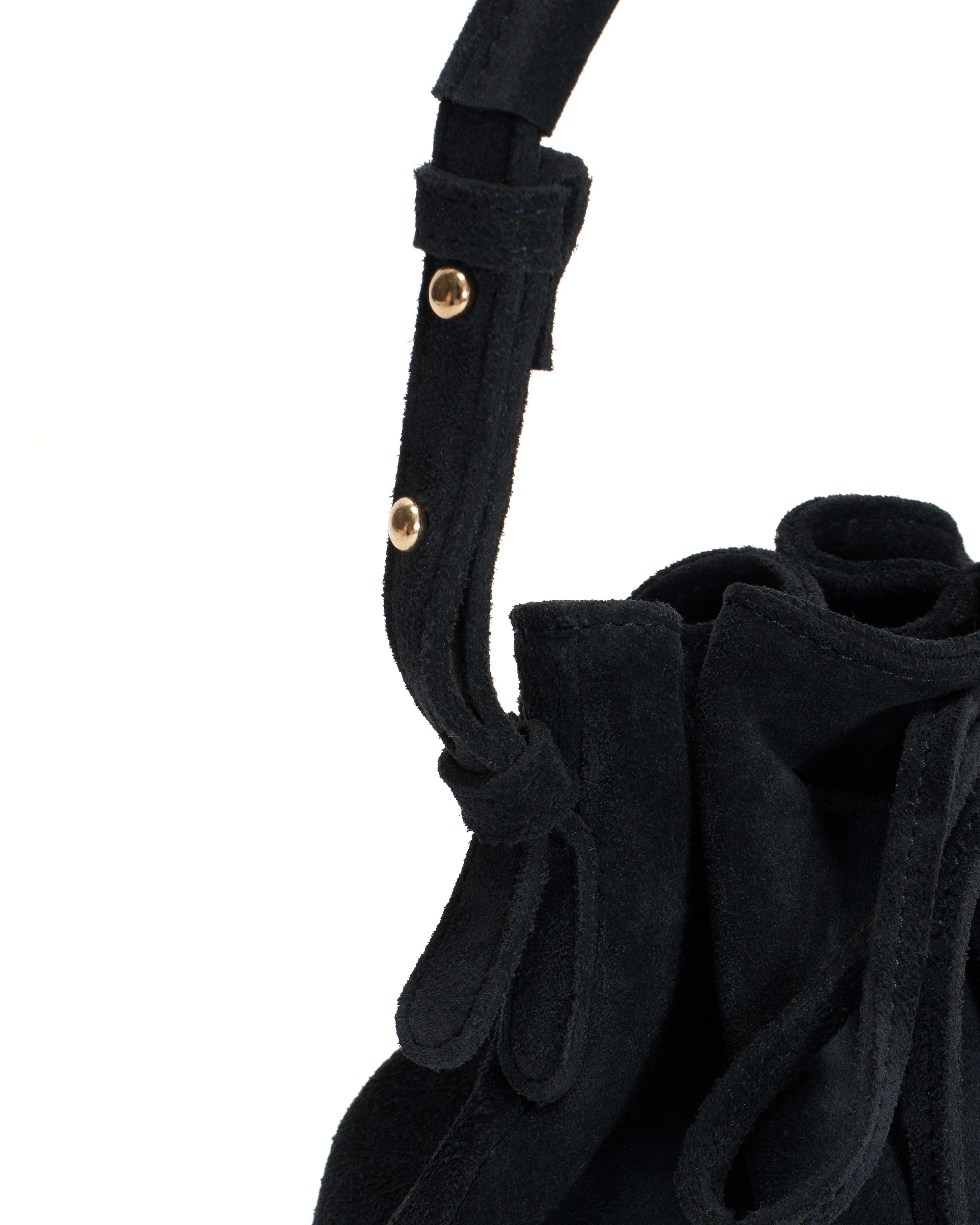 Kacey petite bucket bag Calf suede Dark blue sold by Anonymous Copenhagen product image thumbnail 4