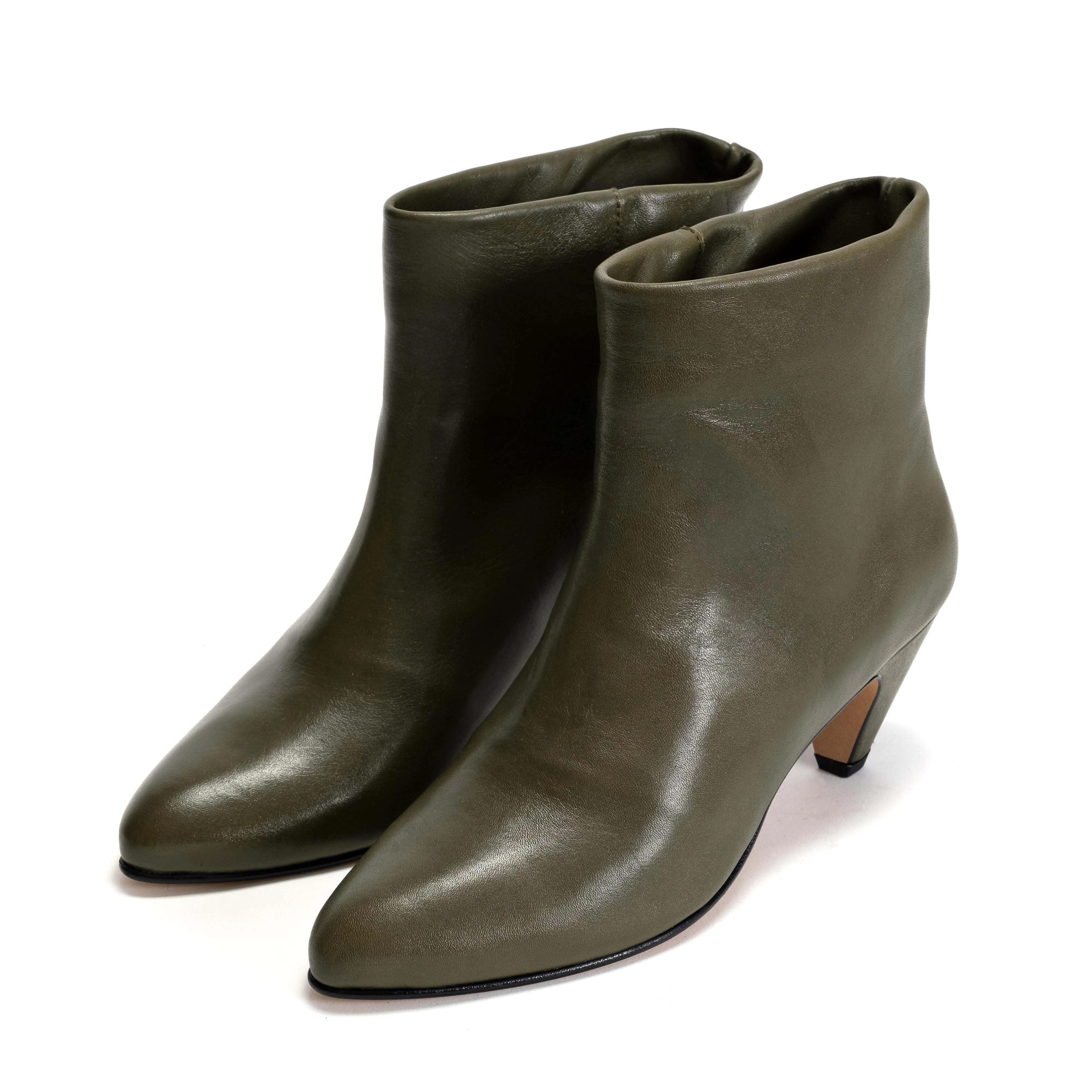 Hilly 50 stiletto Soft calf Olive green sold by Anonymous Copenhagen product image thumbnail 2