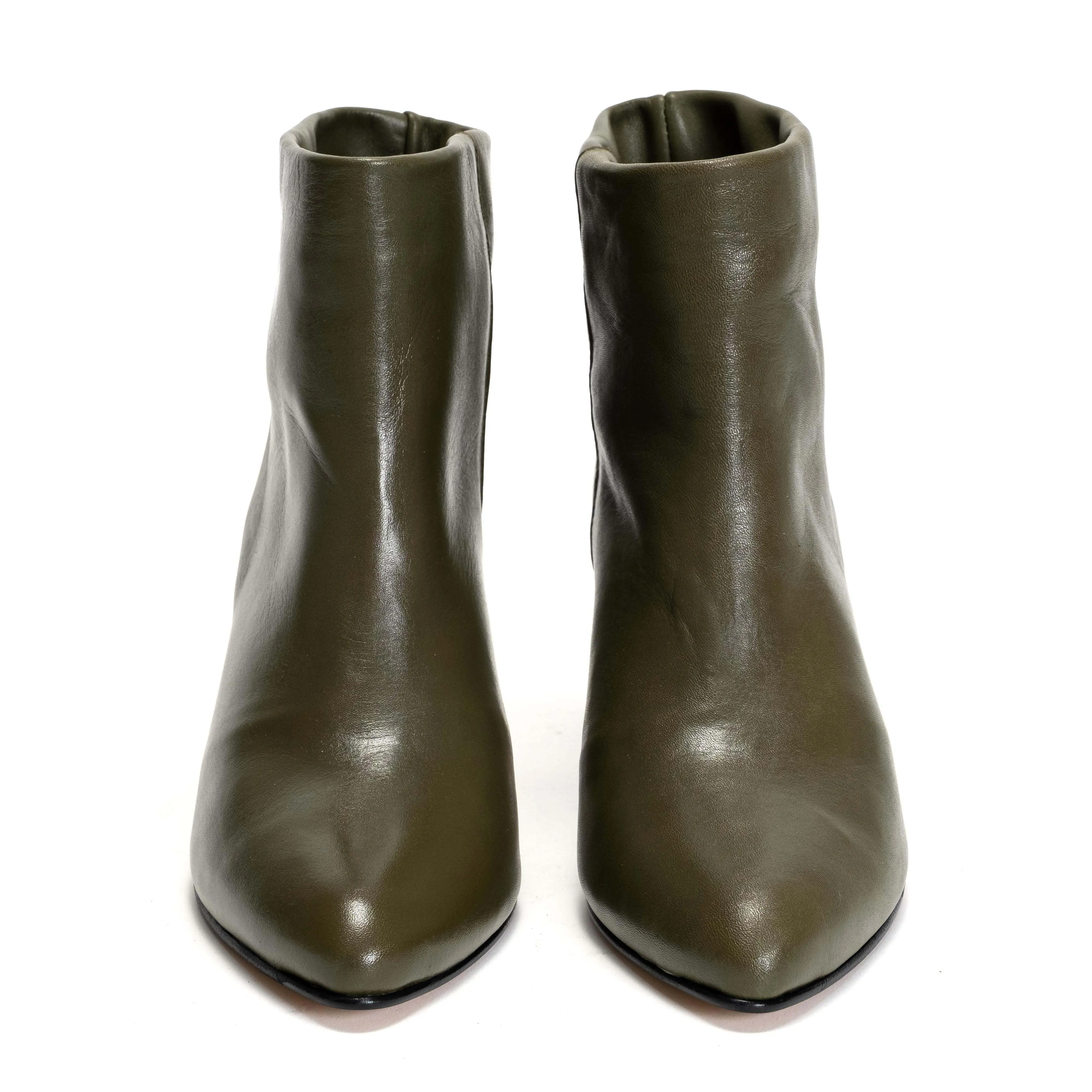 Hilly 50 stiletto Soft calf Olive green sold by Anonymous Copenhagen product image thumbnail 3