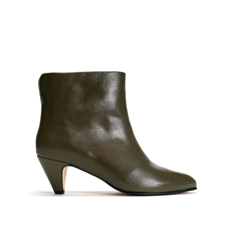Hilly 50 stiletto Soft calf Olive green sold by Anonymous Copenhagen