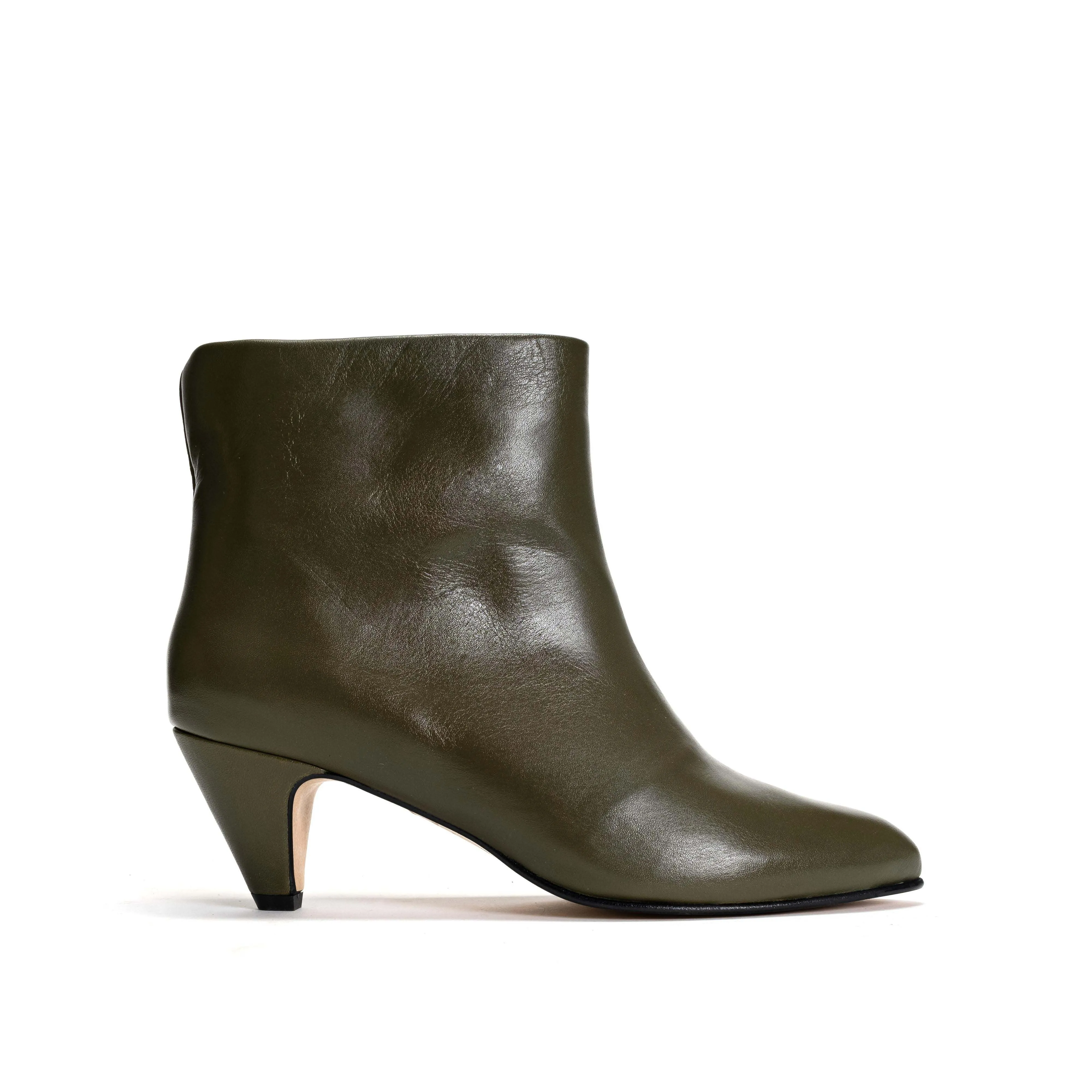 Hilly 50 stiletto Soft calf Olive green sold by Anonymous Copenhagen