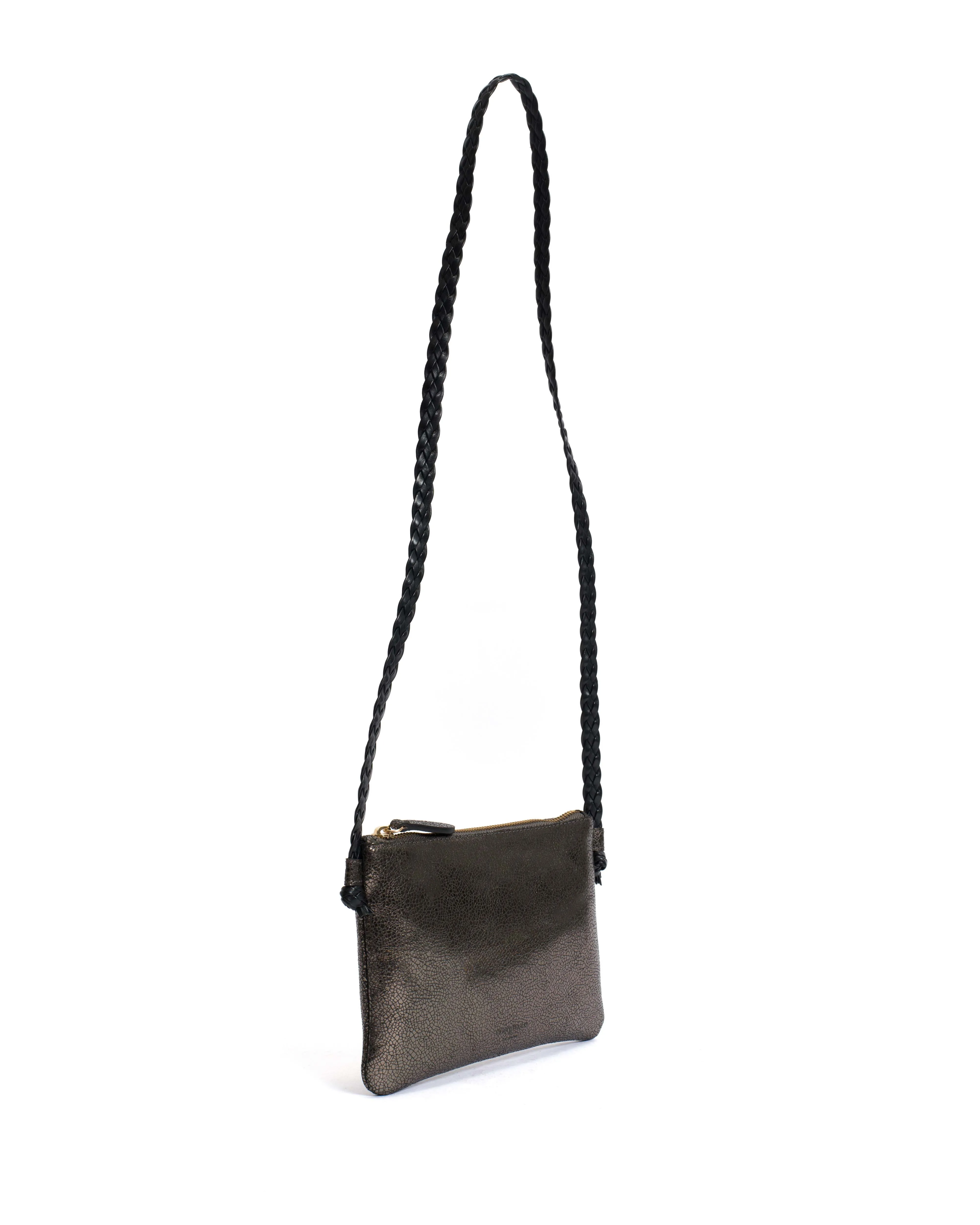 Thinna clutch Crackled metallic goat Platinum sold by Anonymous Copenhagen product image thumbnail 5