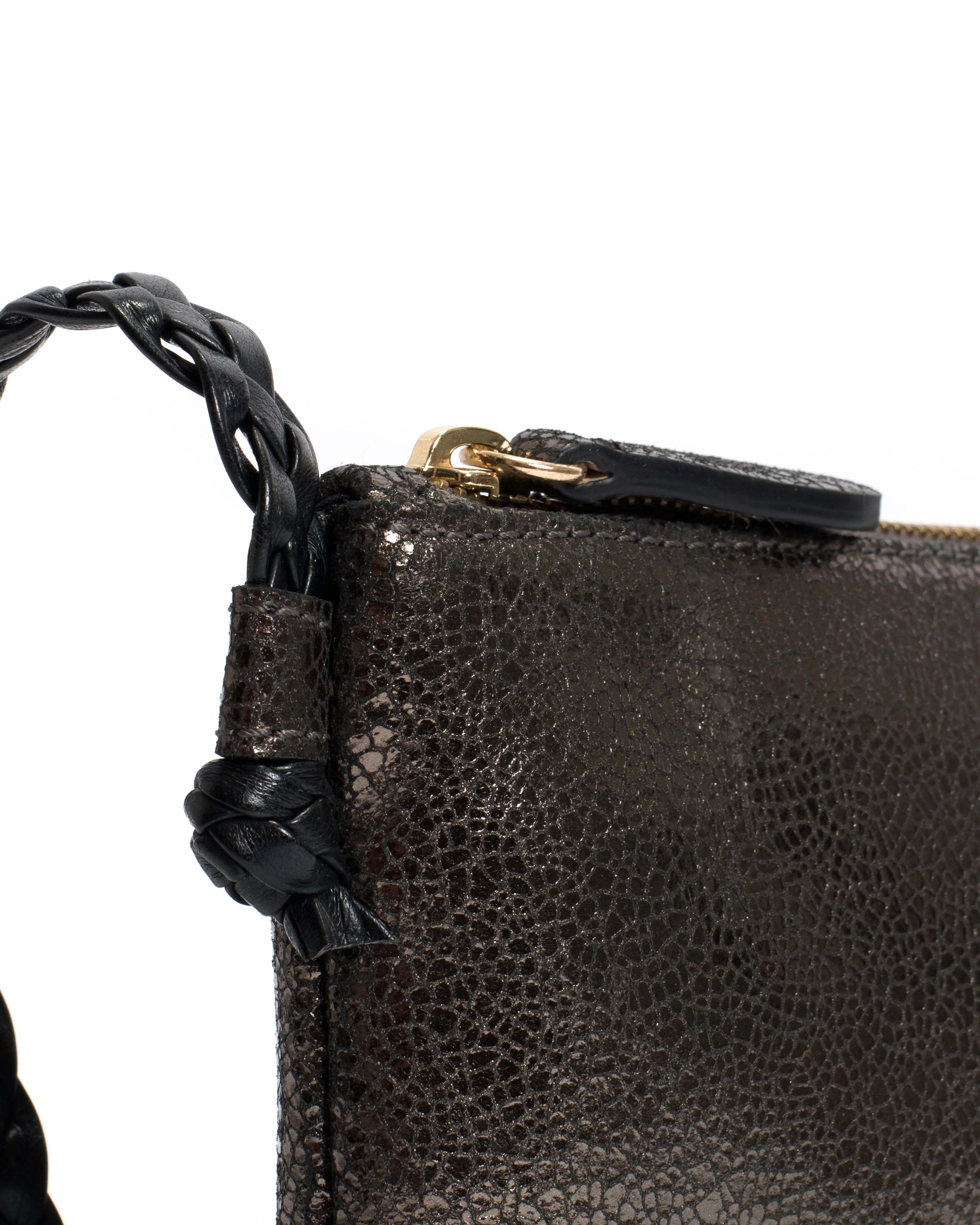 Thinna clutch Crackled metallic goat Platinum sold by Anonymous Copenhagen product image thumbnail 4