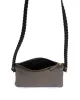 Thinna clutch Crackled metallic goat Platinum sold by Anonymous Copenhagen