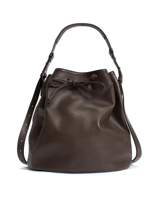 Kacey grand bucket bag Soft calf Coffee brown sold by Anonymous Copenhagen