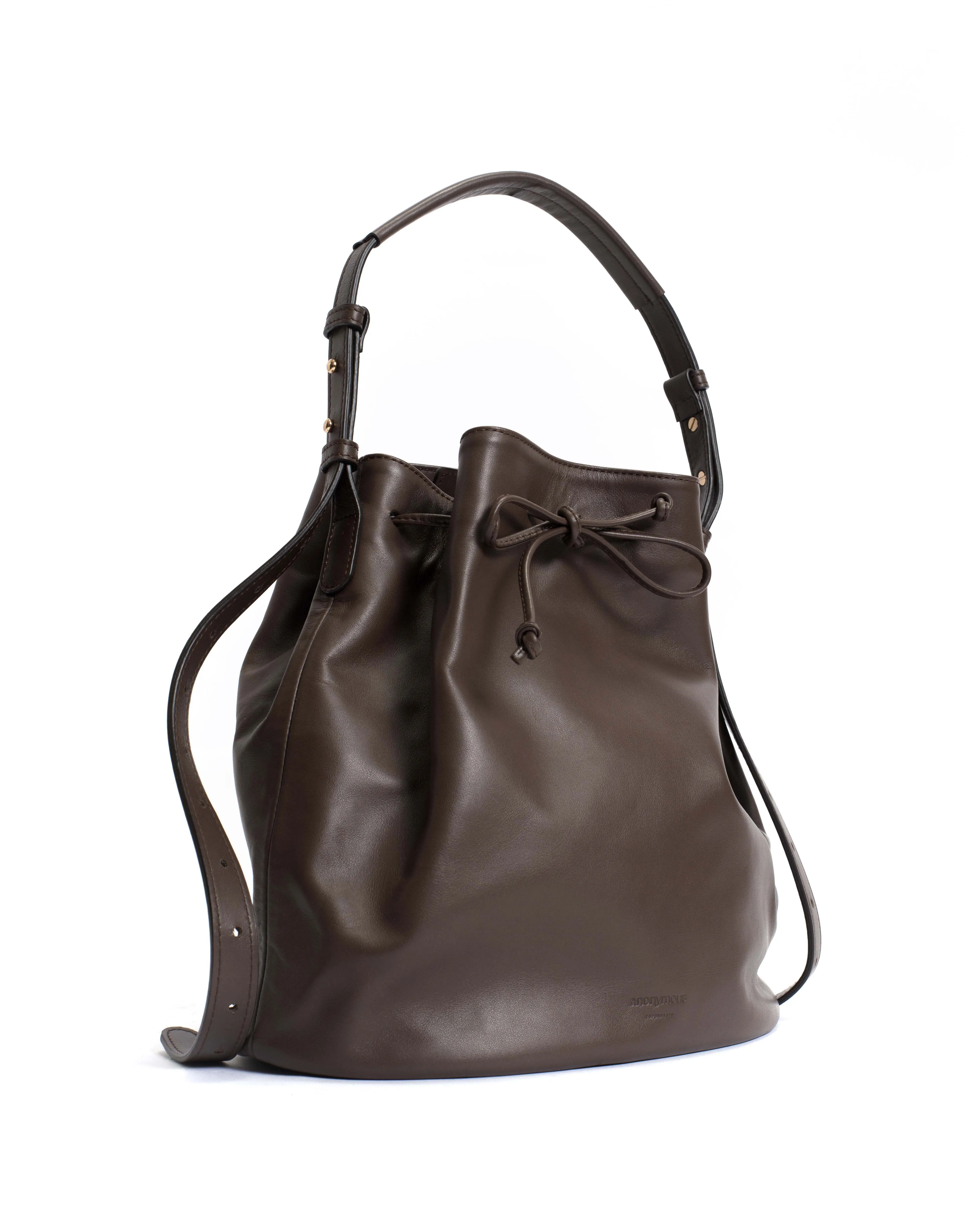 Kacey grand bucket bag Soft calf Coffee brown sold by Anonymous Copenhagen product image thumbnail 2