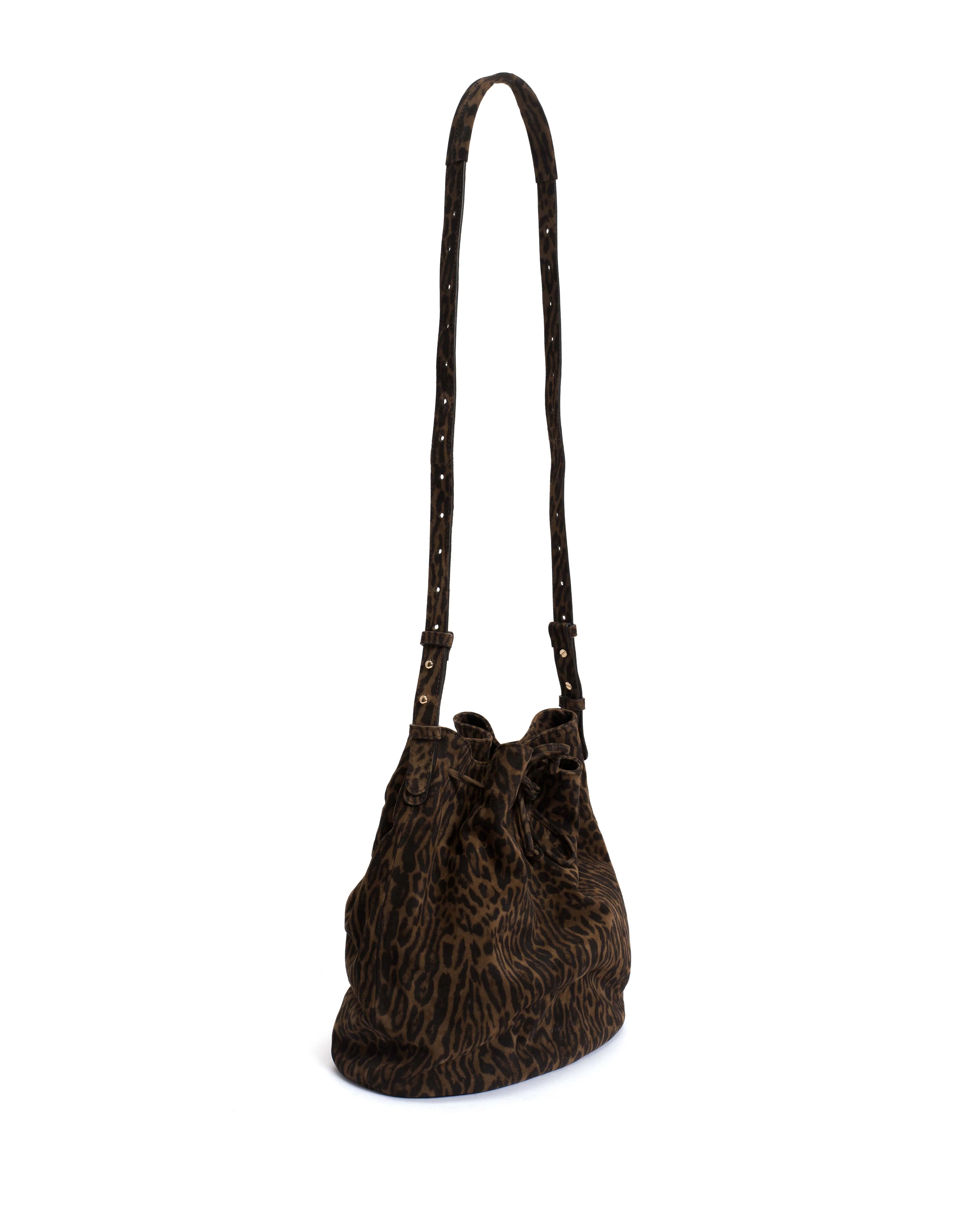 Kacey grand bucket bag Calf suede print Jaguar sold by Anonymous Copenhagen product image thumbnail 5
