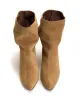 Vully 50 stiletto Calf suede Bamboo brown sold by Anonymous Copenhagen