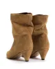 Vully 50 stiletto Calf suede Bamboo brown sold by Anonymous Copenhagen