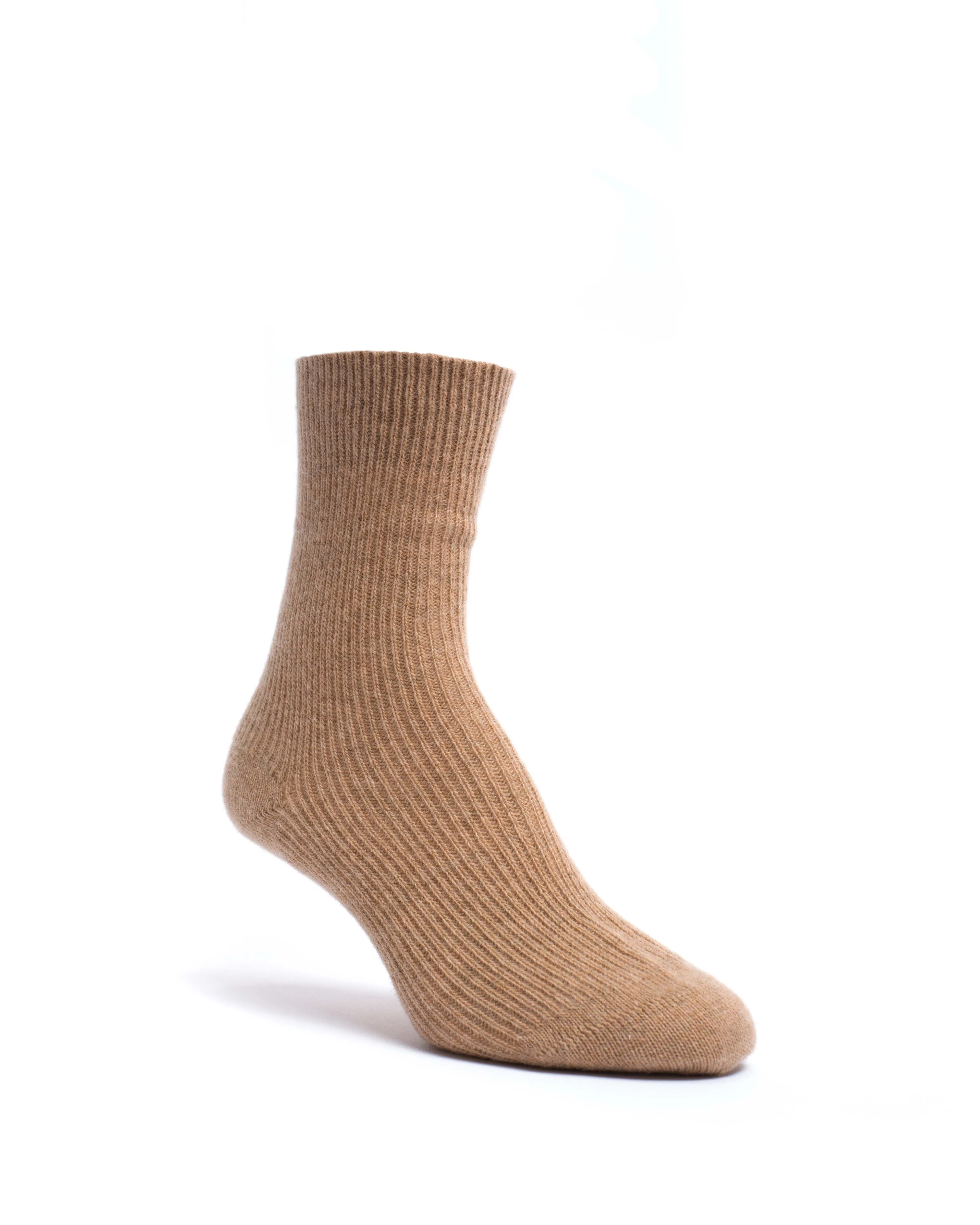 Lanai cashmere socks 70% wool 30% cashmere Caramel sold by Anonymous Copenhagen product image thumbnail 2