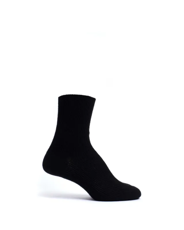 Lanai cashmere socks 70% wool 30% cashmere Black sold by Anonymous Copenhagen