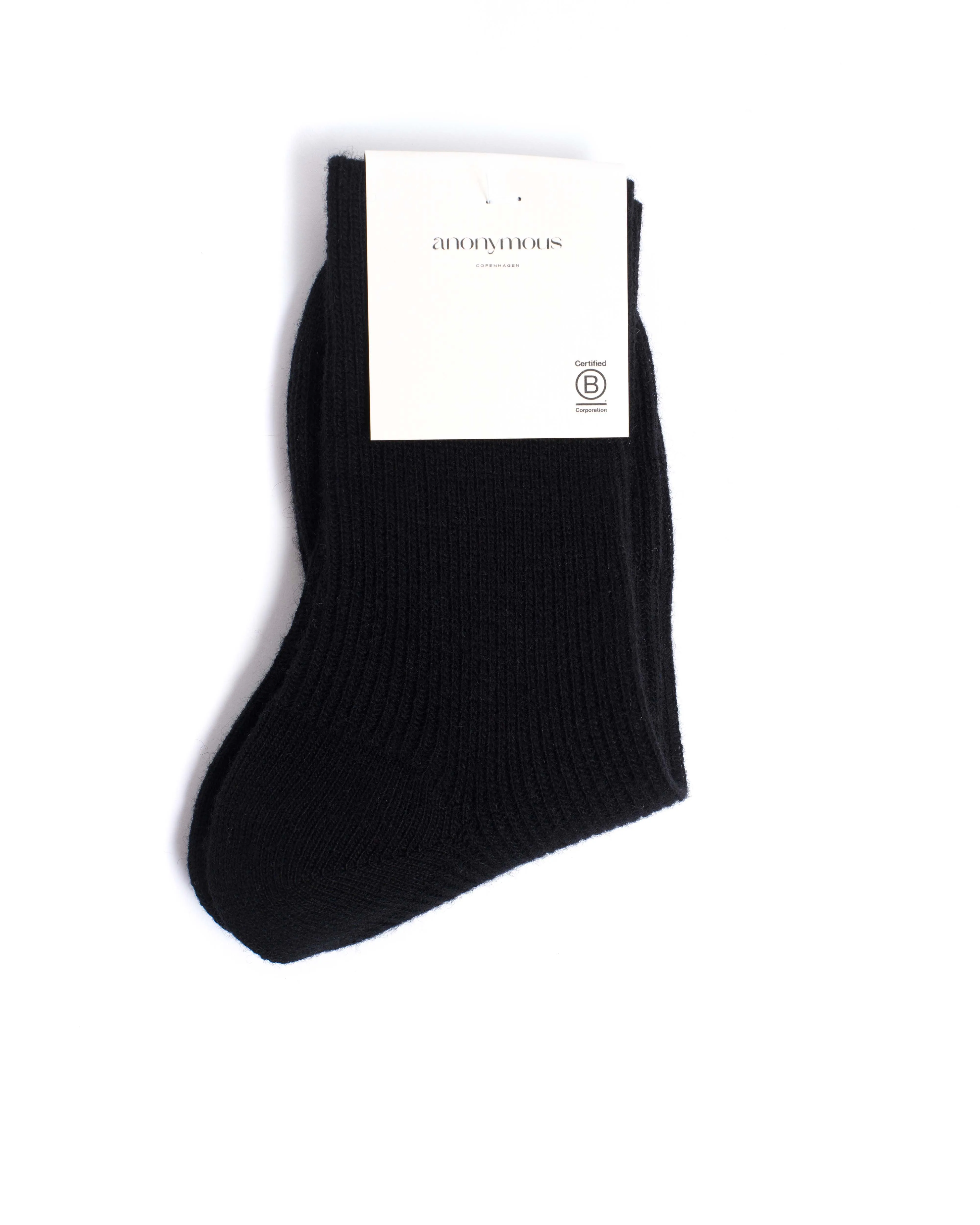 Lanai cashmere socks 70% wool 30% cashmere Black sold by Anonymous Copenhagen product image thumbnail 3