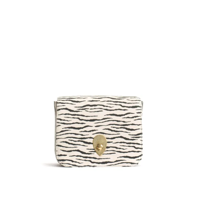 Nielle petite crossover bag Calf suede print Zebra sold by Anonymous Copenhagen