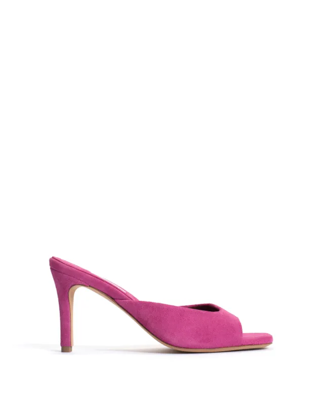 Mazy 75 Calf suede Raspberry sorbet sold by Anonymous Copenhagen