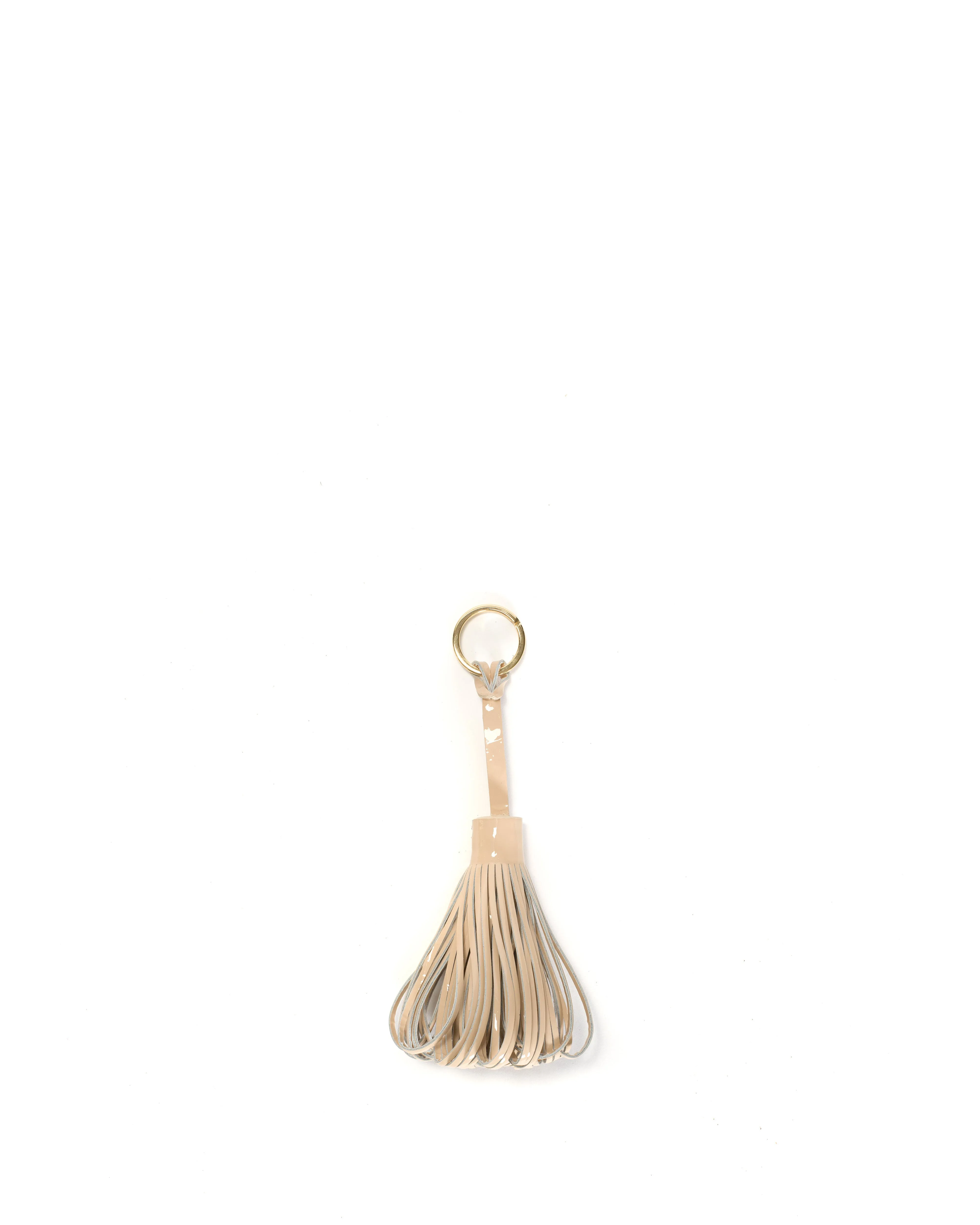 Katty fringe keyring Polished lamb Cream sold by Anonymous Copenhagen