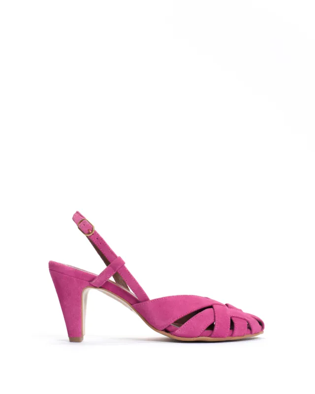 Banie 75 Calf suede Raspberry sorbet sold by Anonymous Copenhagen