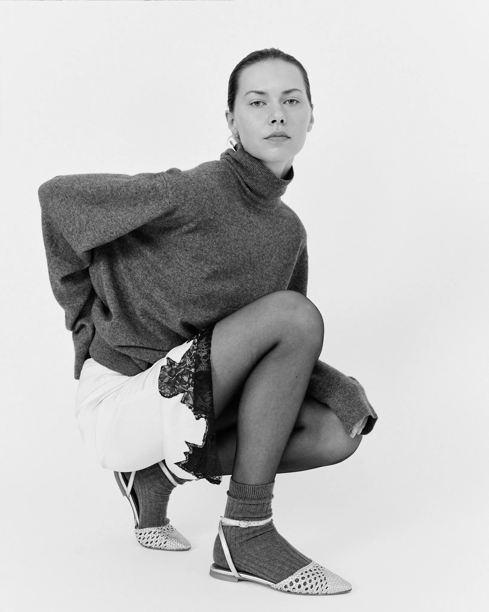 Senara 10 Hand-braided leather Vanilla cream sold by Anonymous Copenhagen product image thumbnail 3