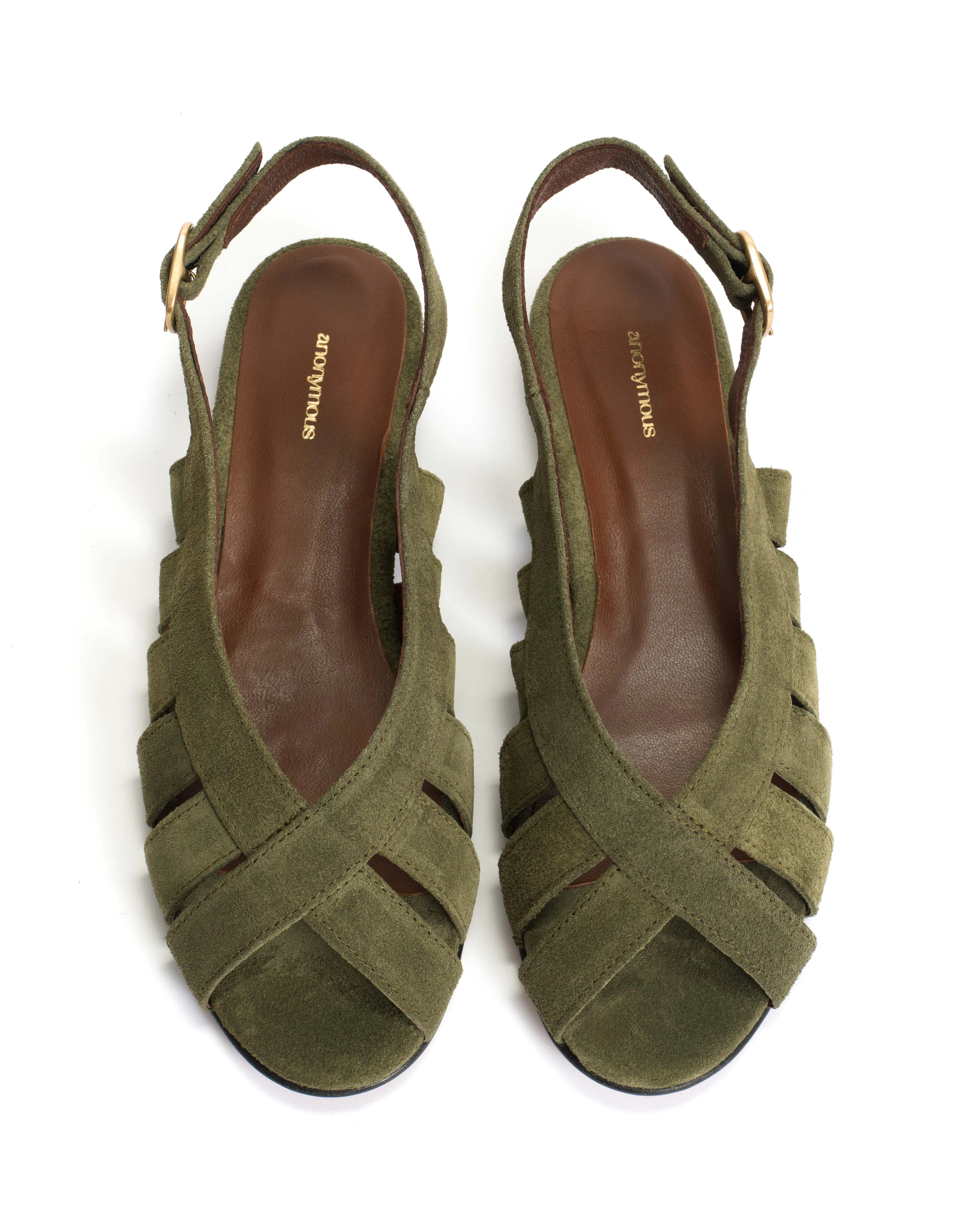 Sophie 20 Calf suede Olive green sold by Anonymous Copenhagen product image thumbnail 3