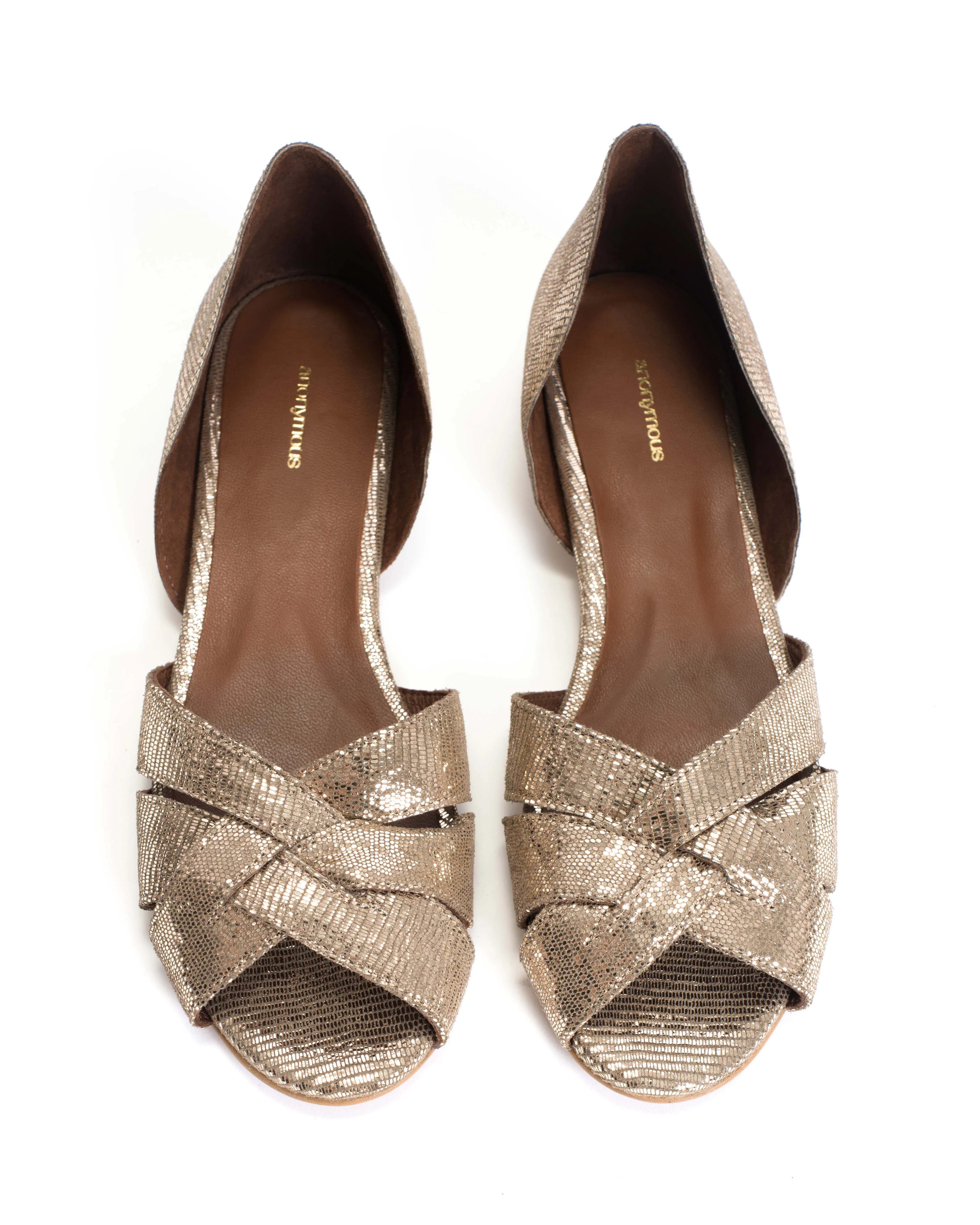 Sanni 20 Lizard metallic goat Vintage champagne sold by Anonymous Copenhagen product image thumbnail 3