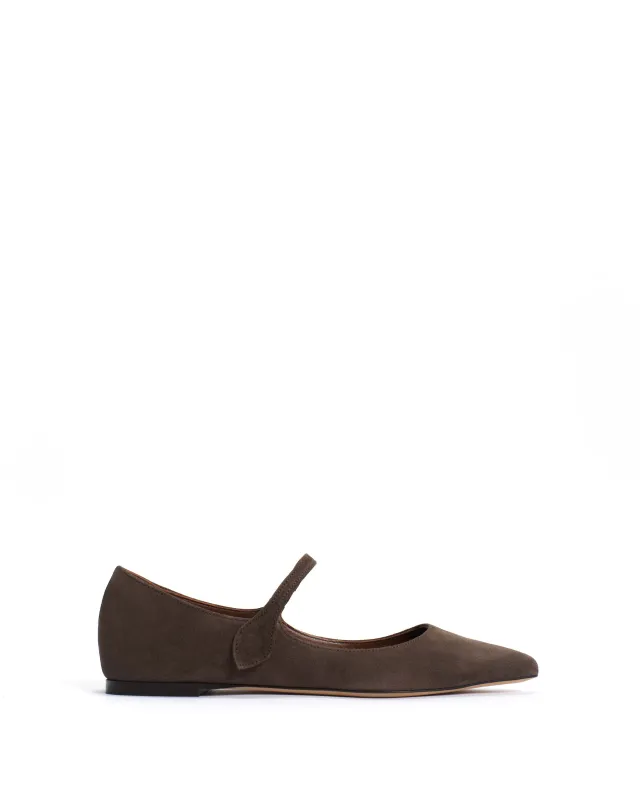 Fifi Calf suede Coffee brown sold by Anonymous Copenhagen
