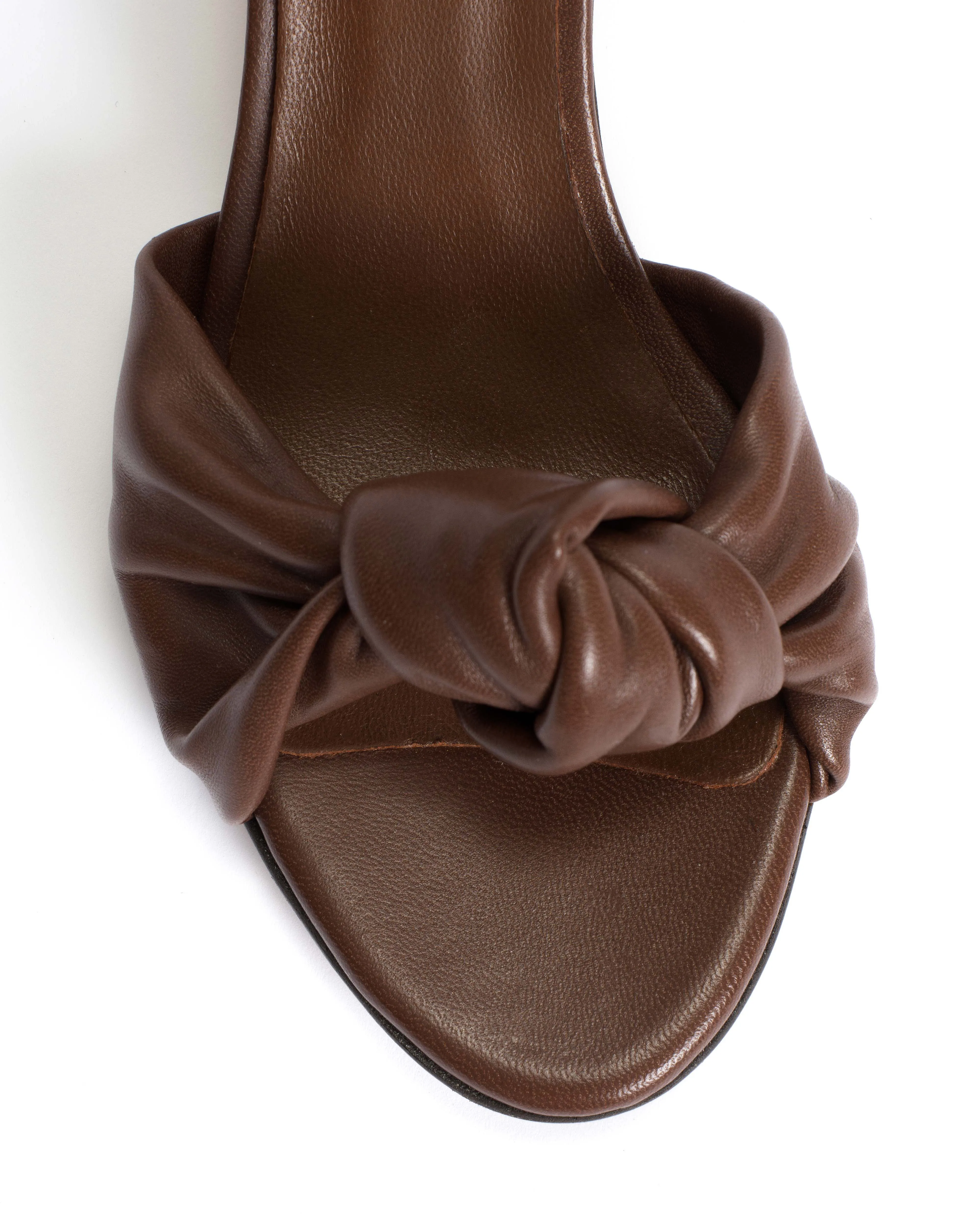 Aliza 50 stiletto Shiny lamb Chocolate sold by Anonymous Copenhagen product image thumbnail 5