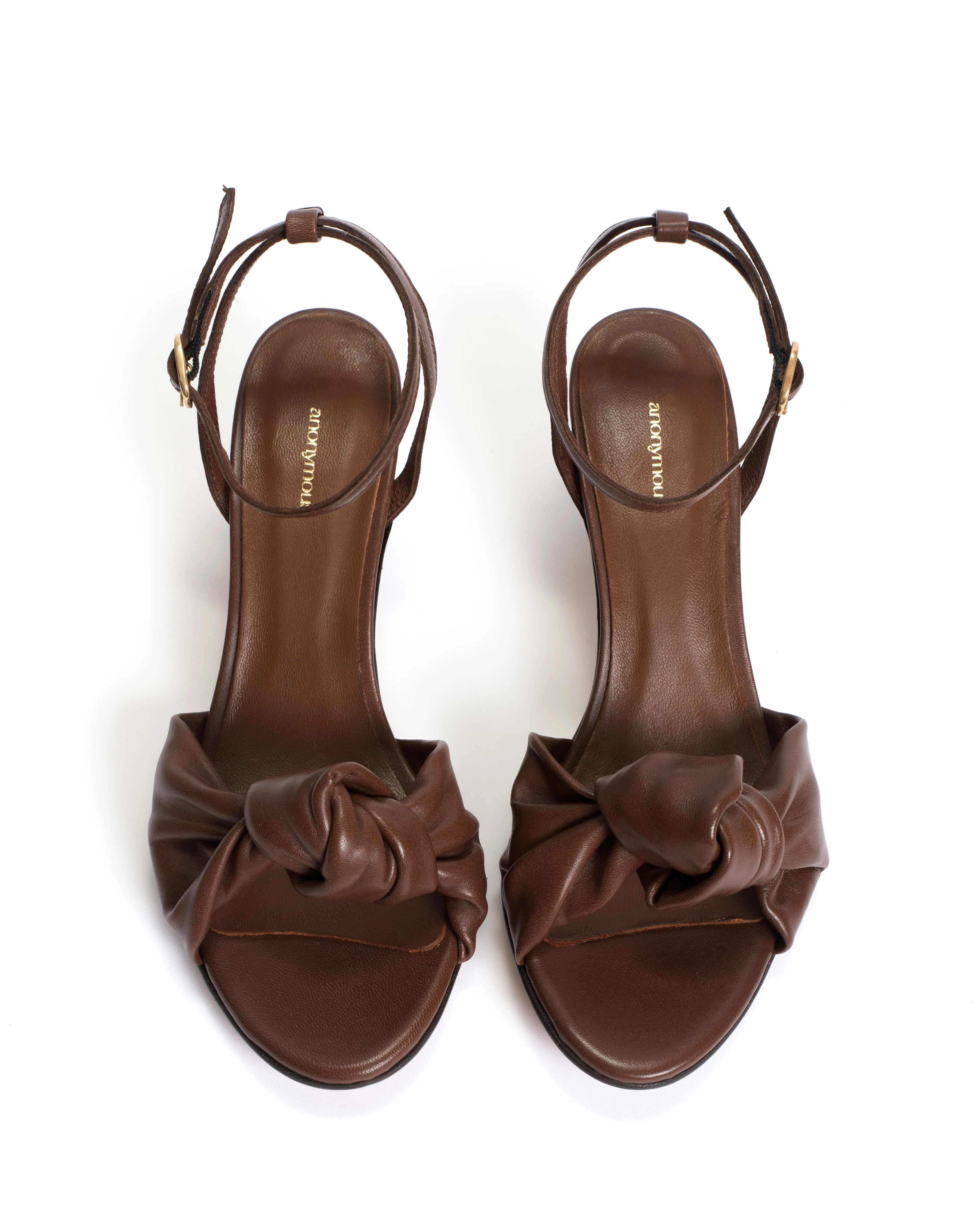 Aliza 50 stiletto Shiny lamb Chocolate sold by Anonymous Copenhagen product image thumbnail 3