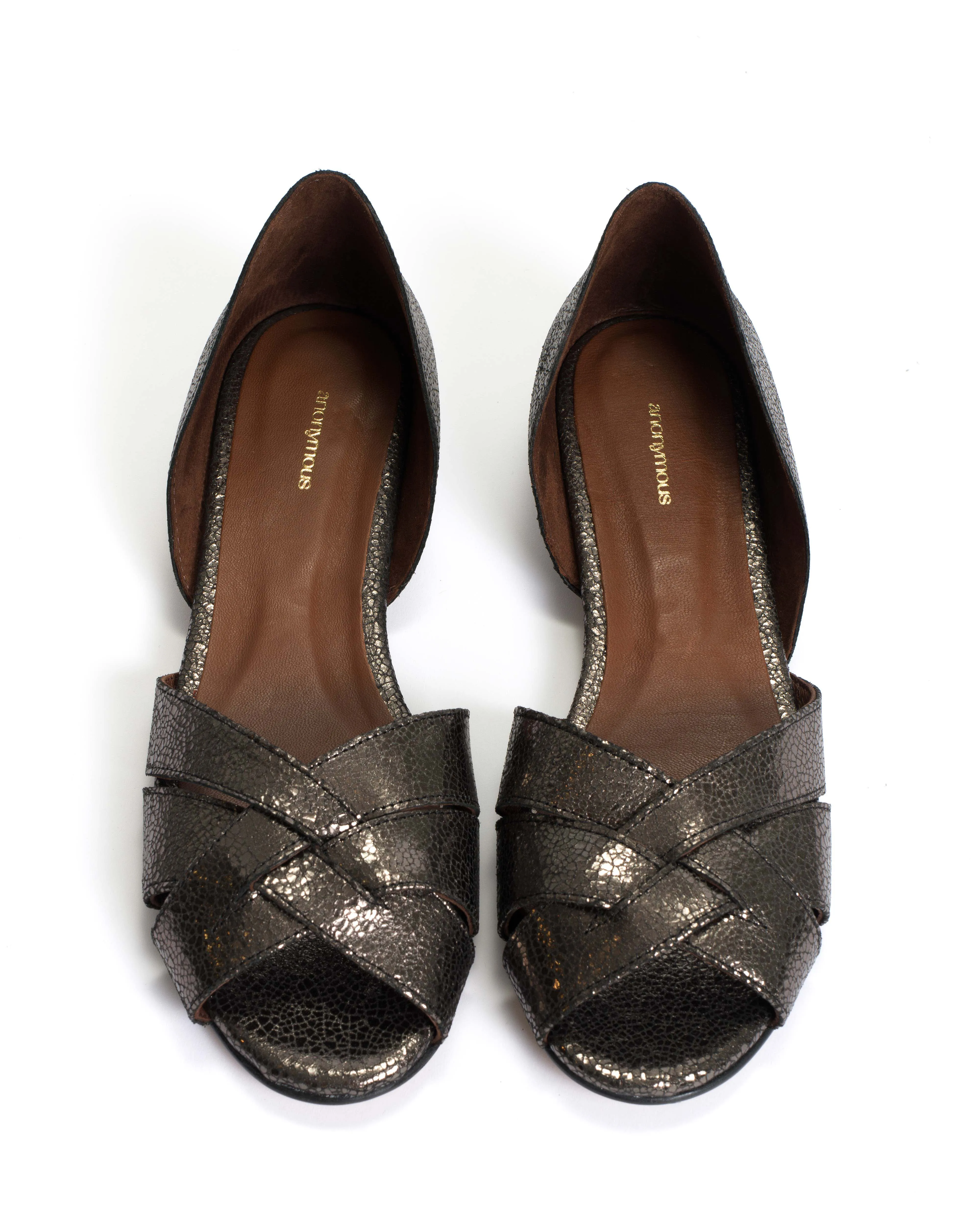 Sanni 20 Crackled metallic goat Platinum sold by Anonymous Copenhagen product image thumbnail 3