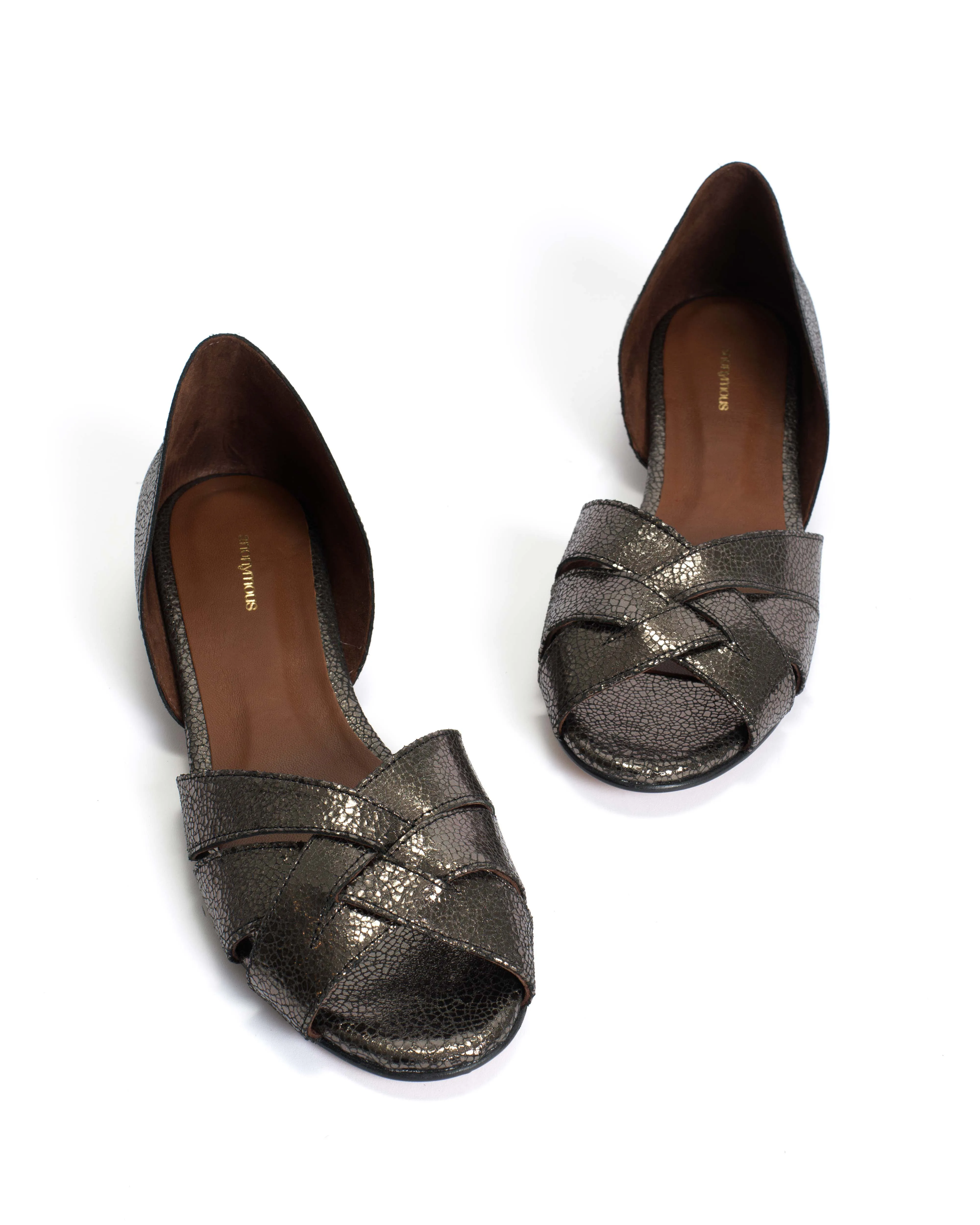 Sanni 20 Crackled metallic goat Platinum sold by Anonymous Copenhagen product image thumbnail 5