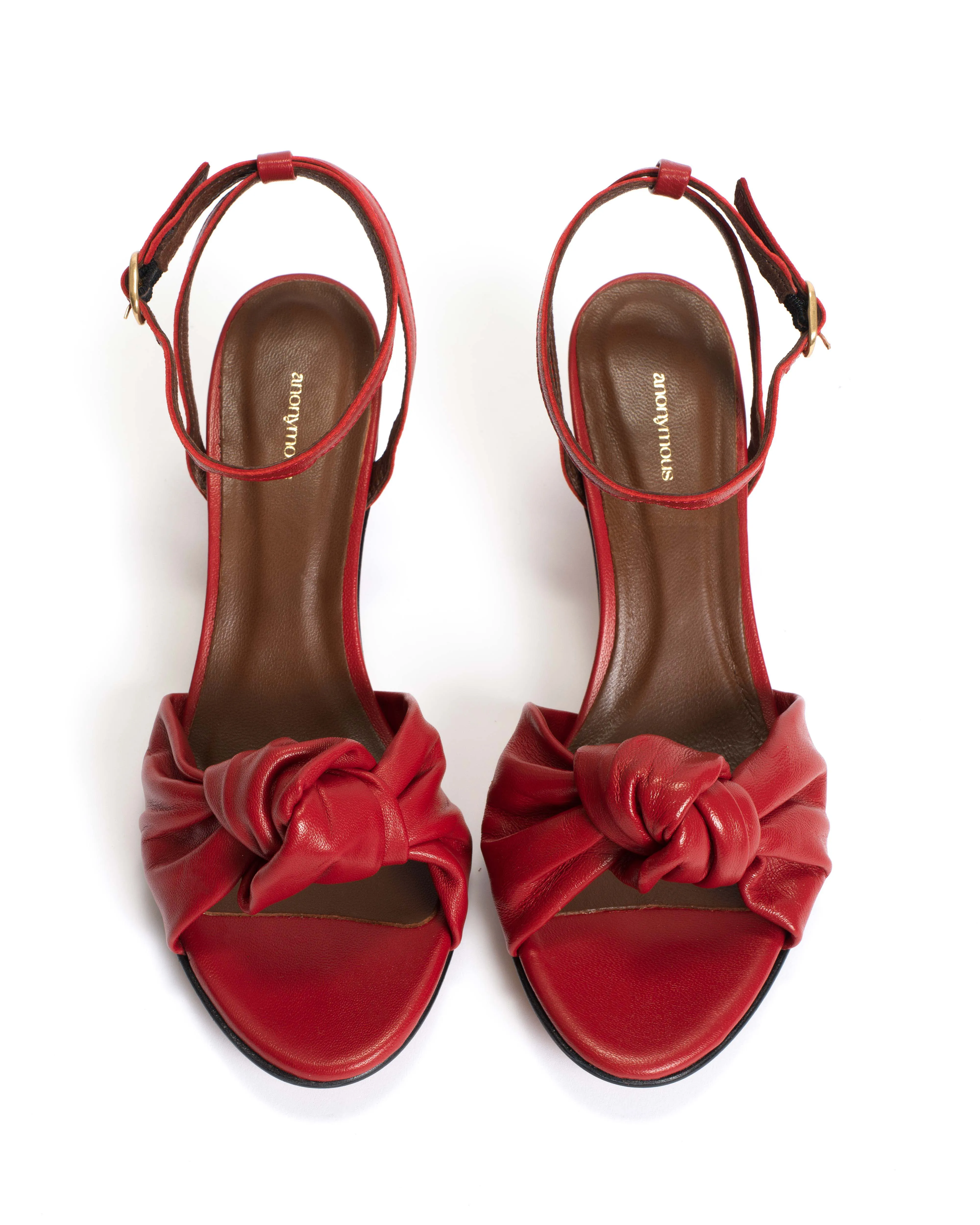 Aliza 50 stiletto Shiny lamb Ruby red sold by Anonymous Copenhagen product image thumbnail 3