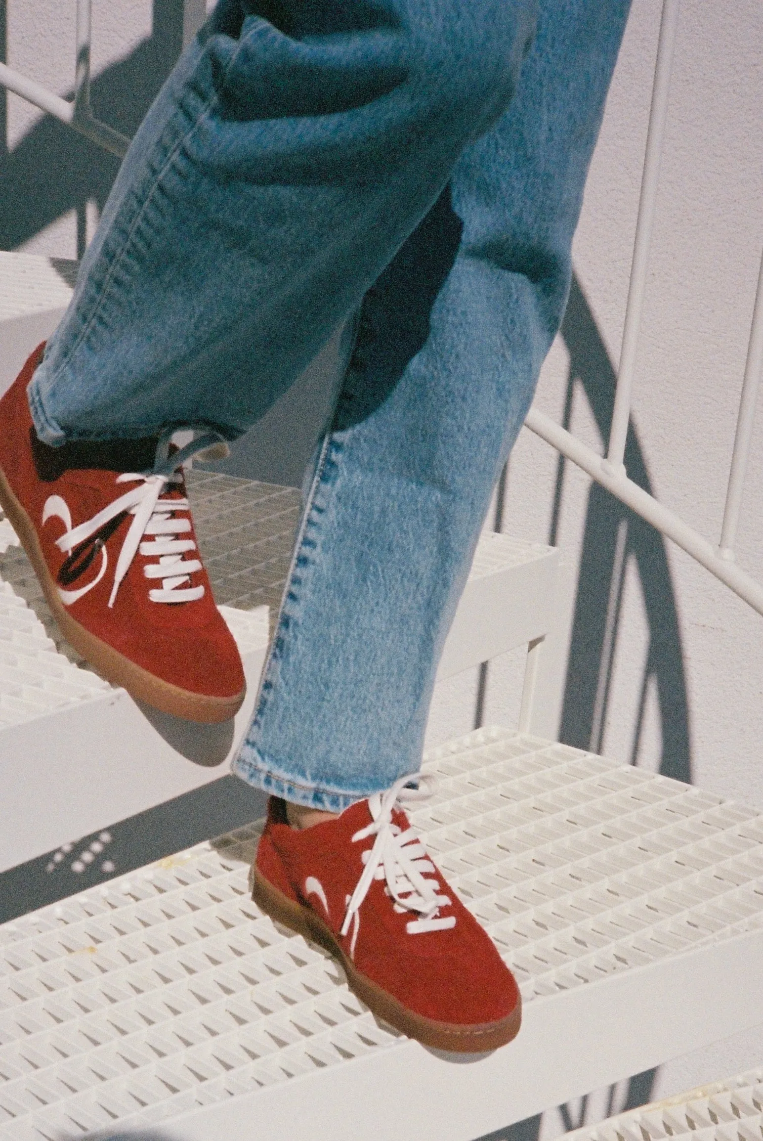 Blaire hevea Plushed calf suede Ruby red sold by Anonymous Copenhagen product image thumbnail 3