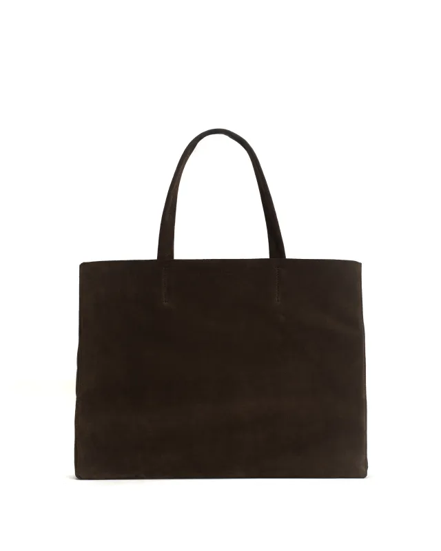Ruba shopper Calf suede Coffee brown sold by Anonymous Copenhagen