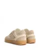 Dabbie Calf suede & soft calf dual & tri color White sand sold by Anonymous Copenhagen