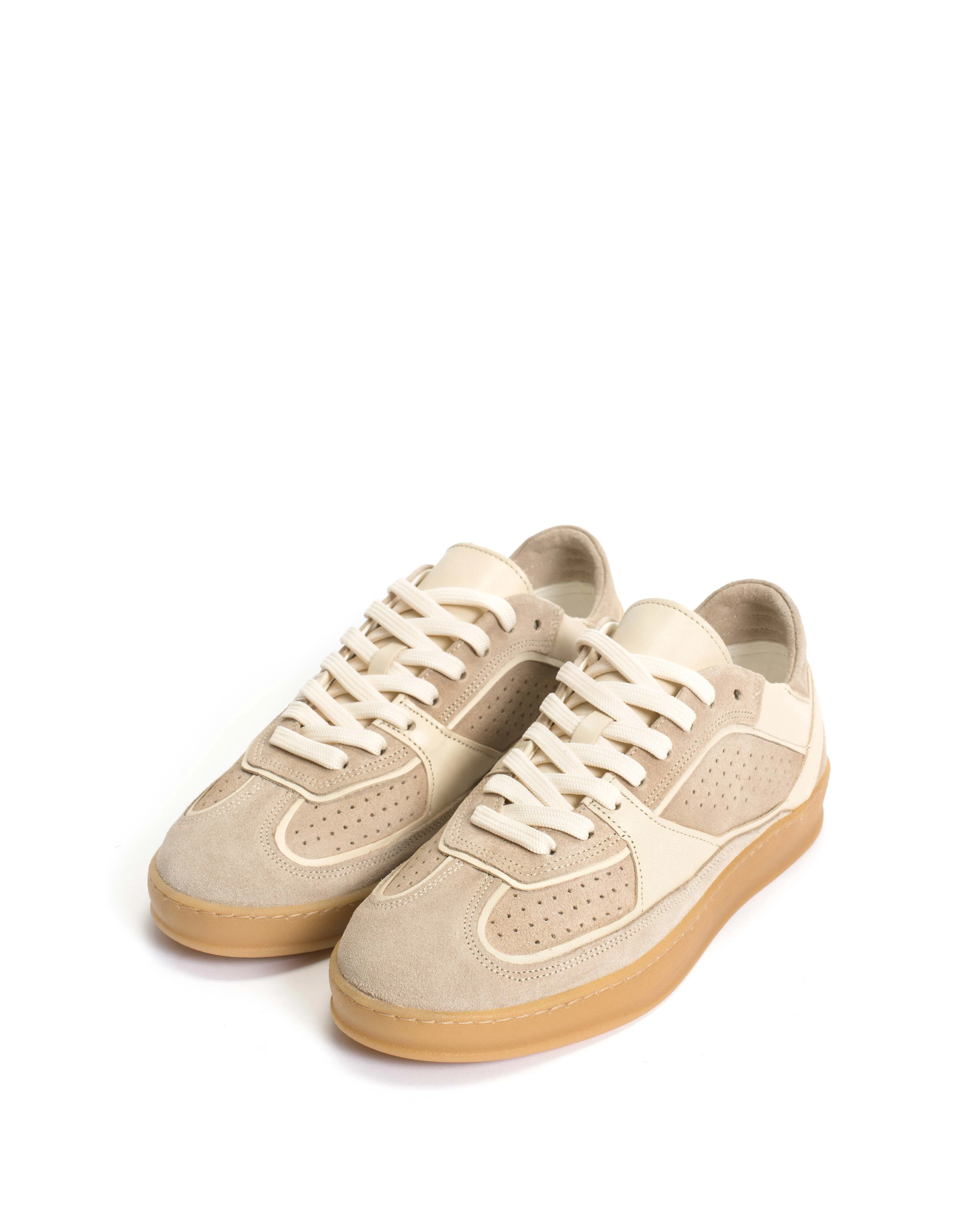 Dabbie Calf suede & soft calf dual & tri color White sand sold by Anonymous Copenhagen product image thumbnail 2