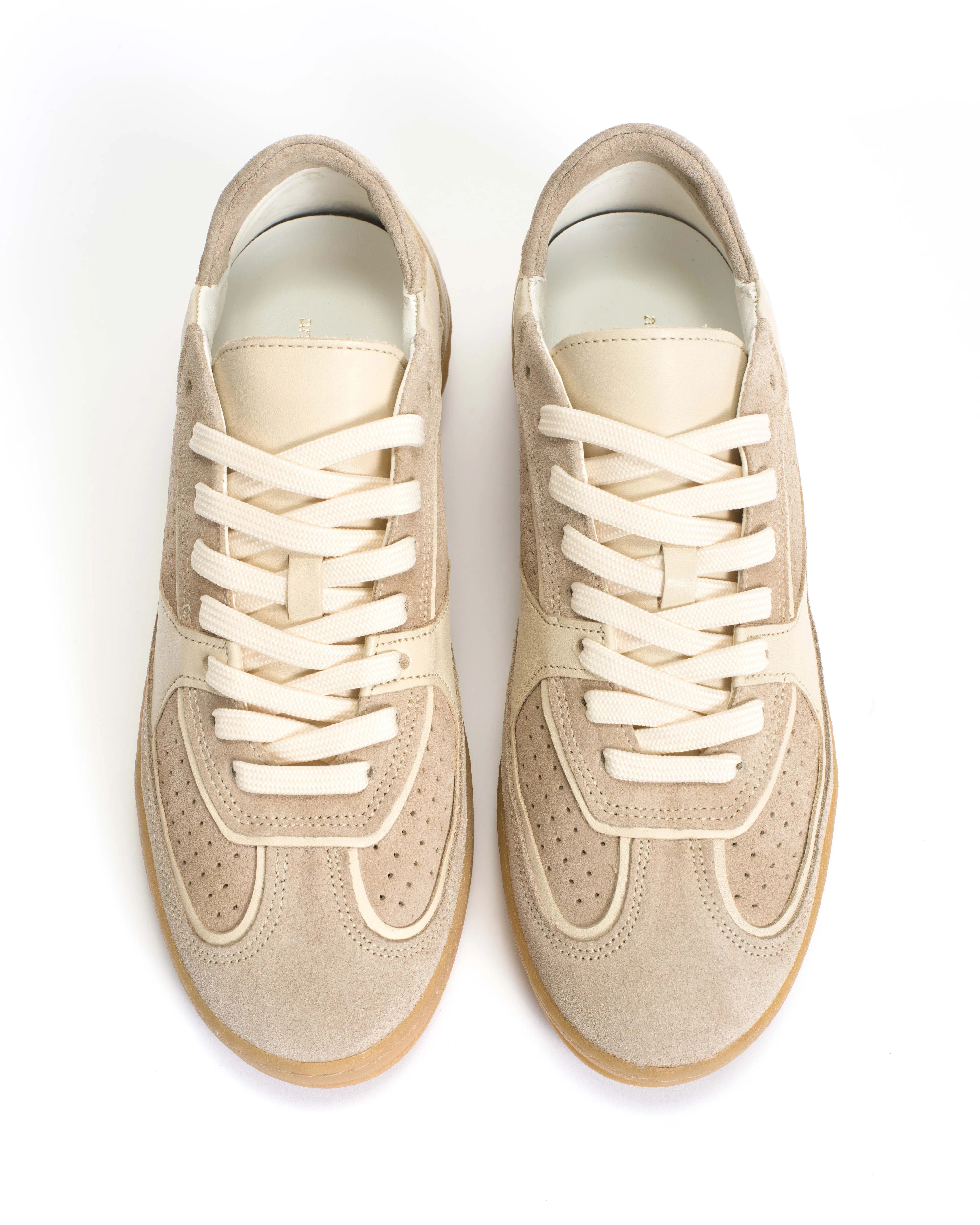 Dabbie Calf suede & soft calf dual & tri color White sand sold by Anonymous Copenhagen product image thumbnail 4