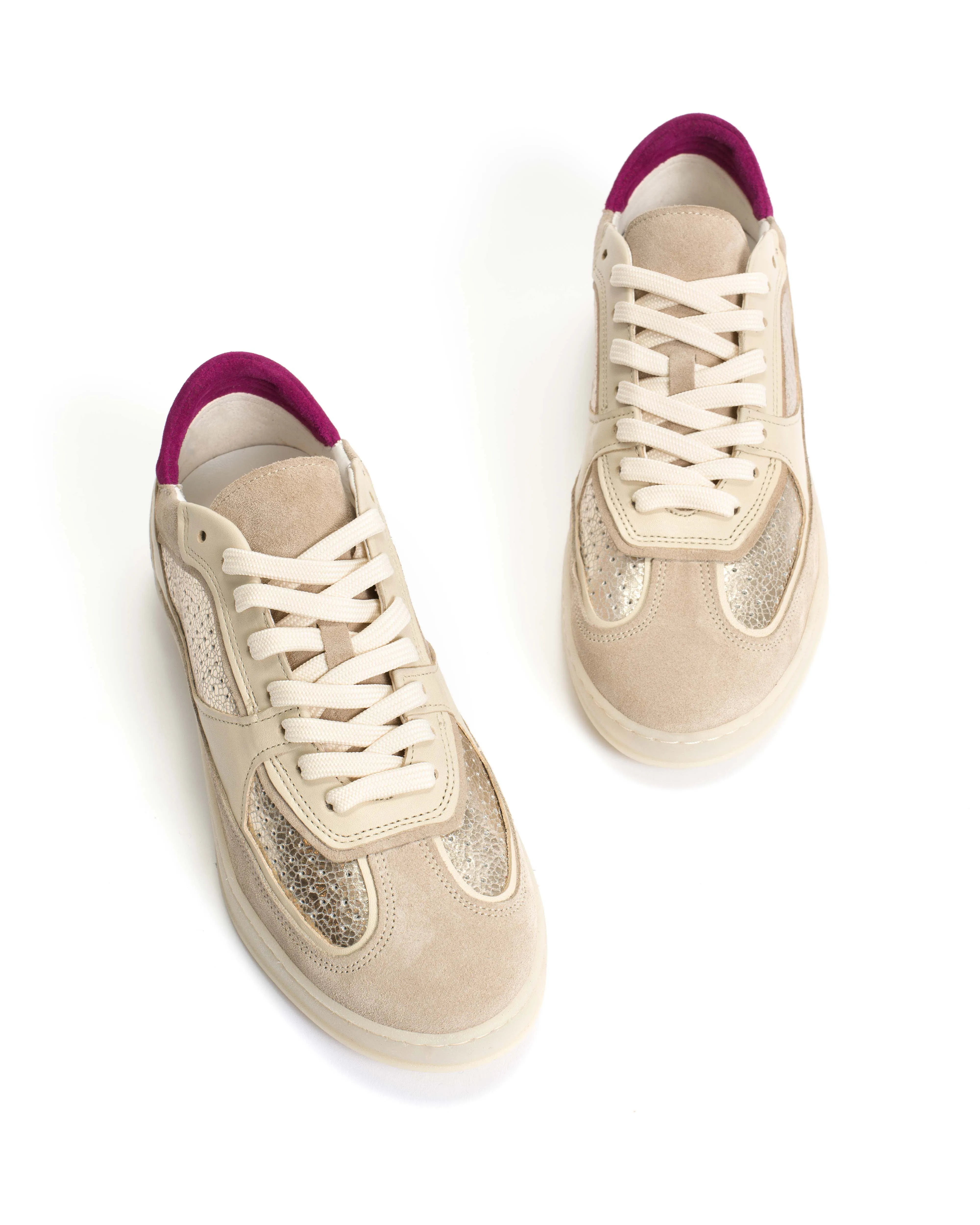 Dabbie Calf suede White sand & tri color sold by Anonymous Copenhagen product image thumbnail 5