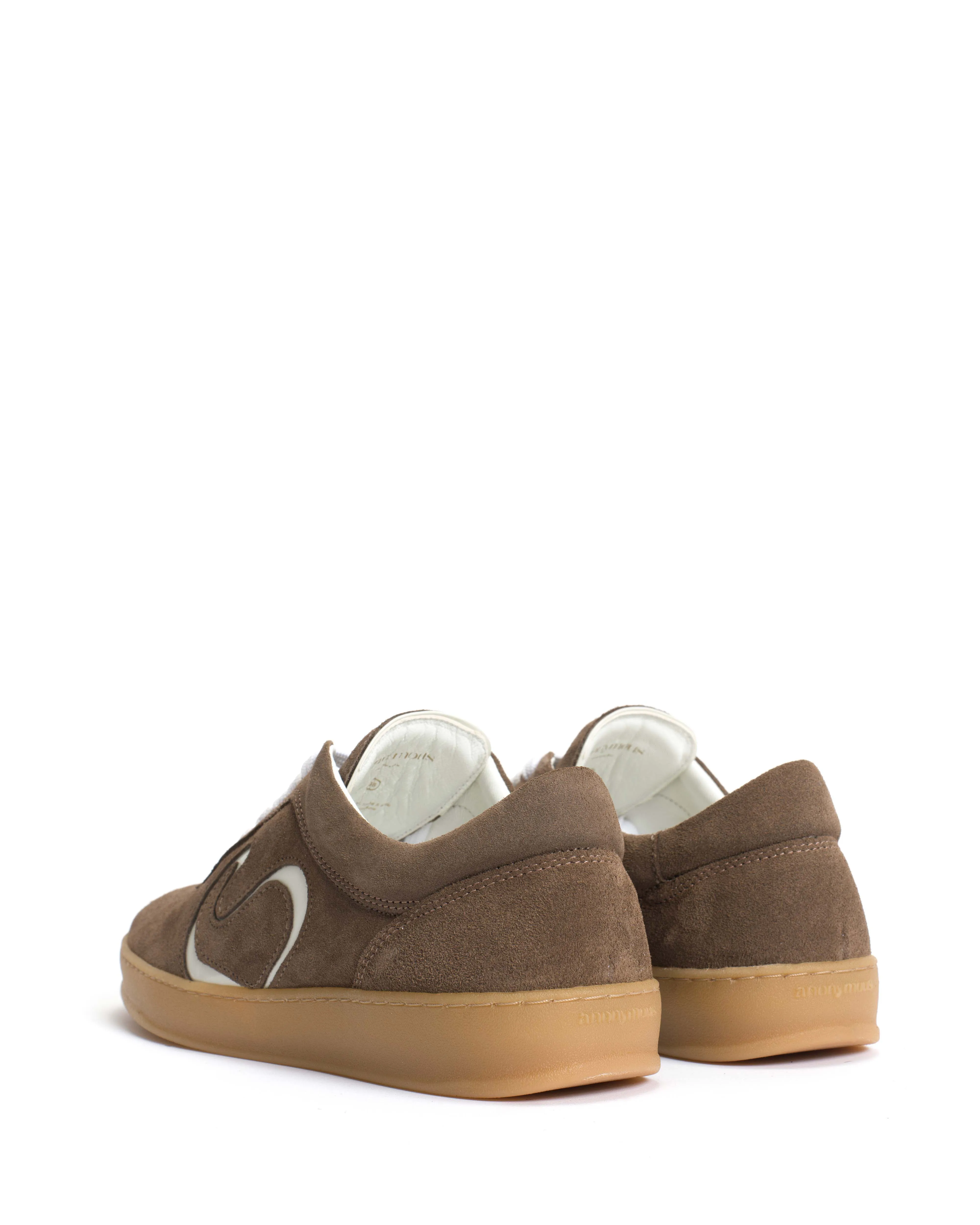 Blaire Calf suede & sleek leather Mushroom & sand white sold by Anonymous Copenhagen product image thumbnail 4