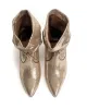 Hicha 40 stiletto Lizard metallic goat Vintage champagne sold by Anonymous Copenhagen