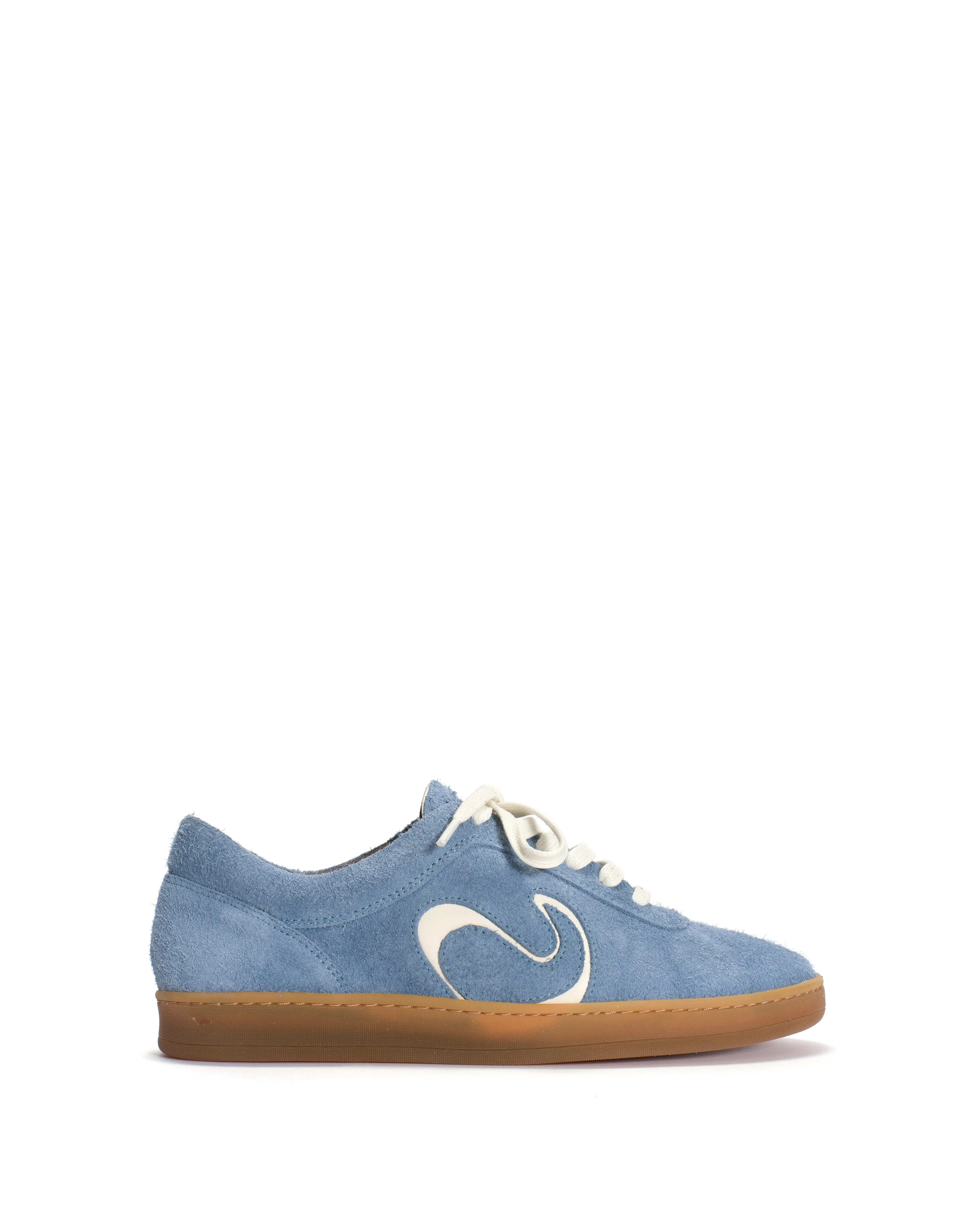 Blaire hevea Plushed calf suede Lichen blue sold by Anonymous Copenhagen