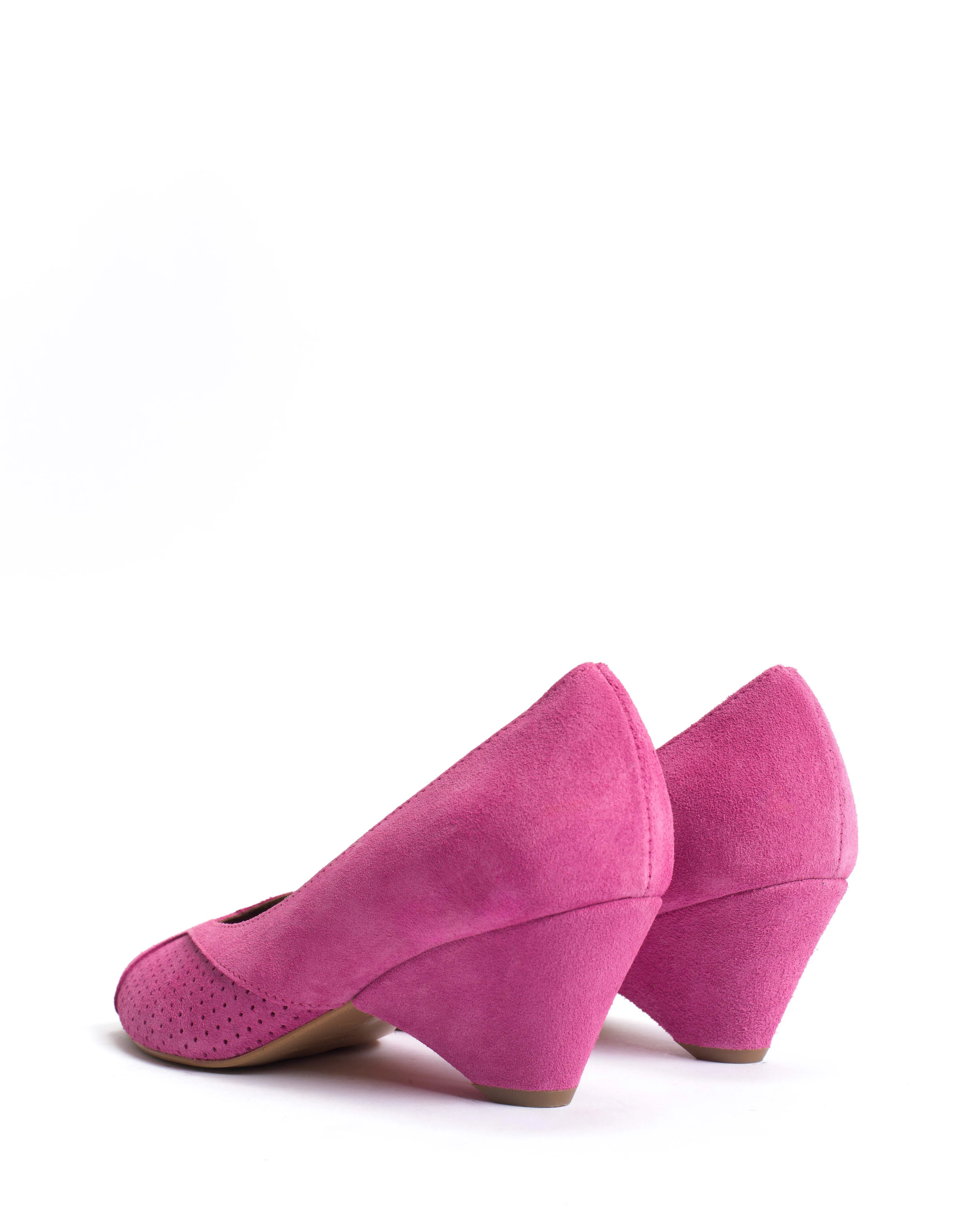 Tiffany triangle Calf suede Raspberry sorbet sold by Anonymous Copenhagen product image thumbnail 4