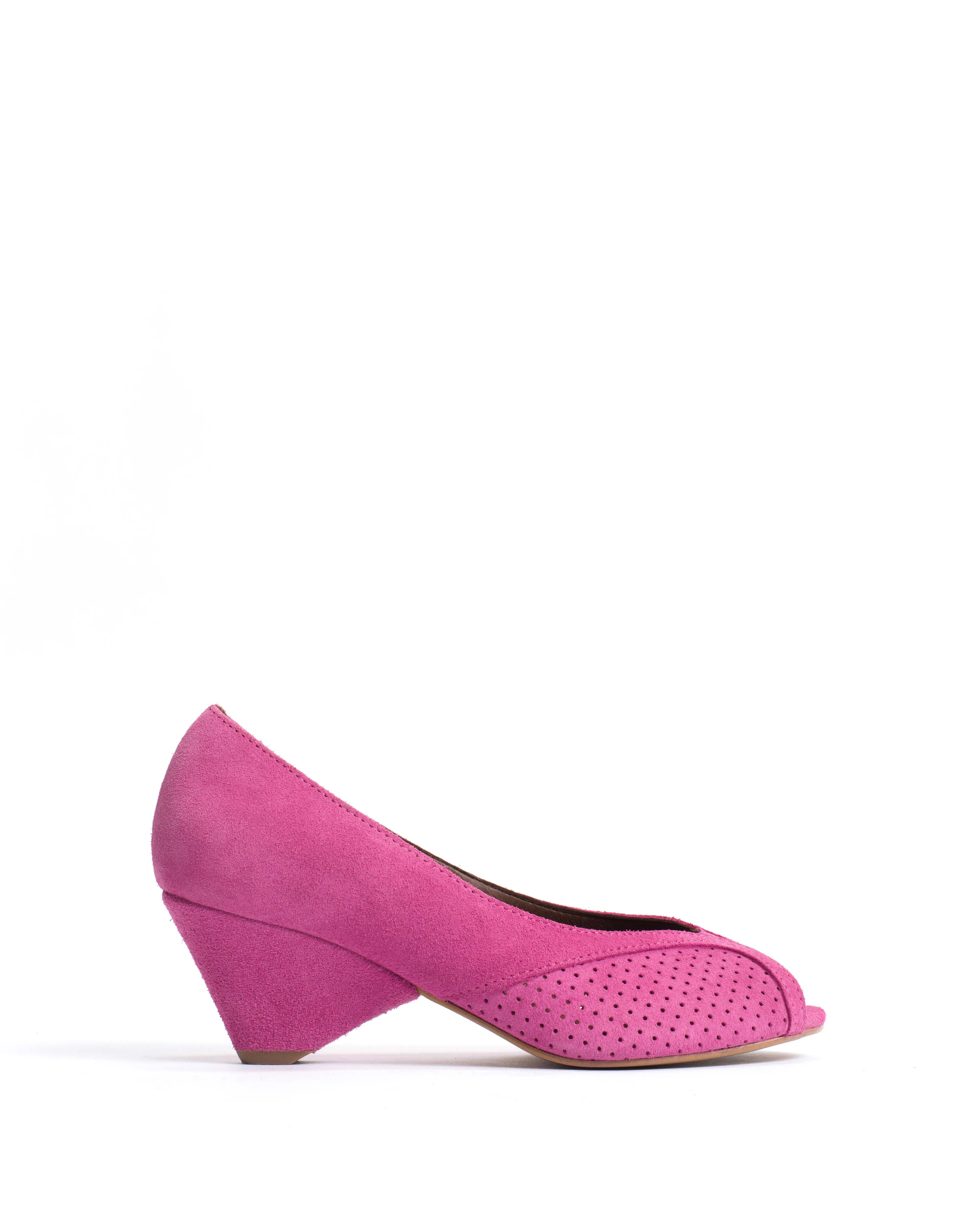 Tiffany triangle Calf suede Raspberry sorbet sold by Anonymous Copenhagen
