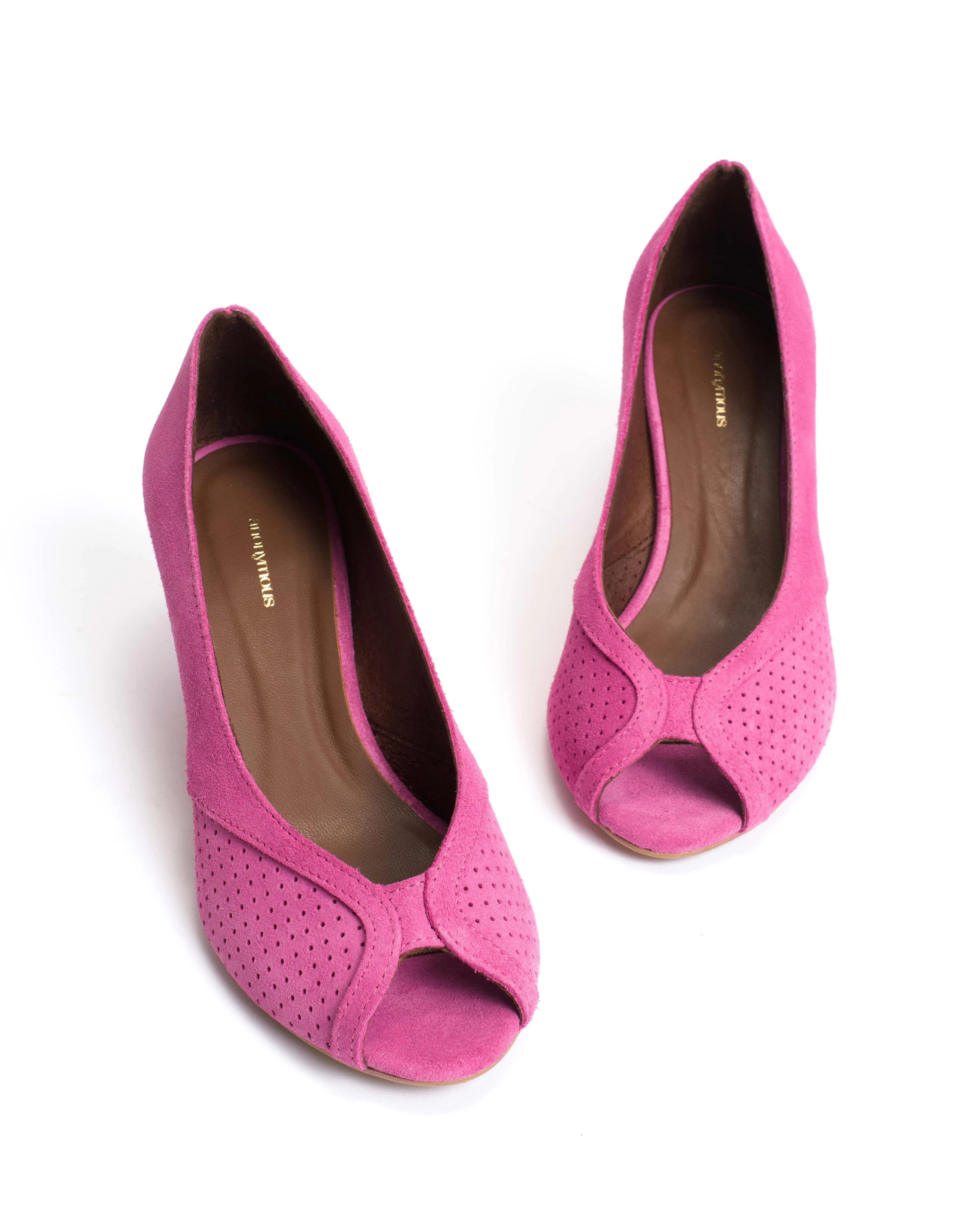 Tiffany triangle Calf suede Raspberry sorbet sold by Anonymous Copenhagen product image thumbnail 5