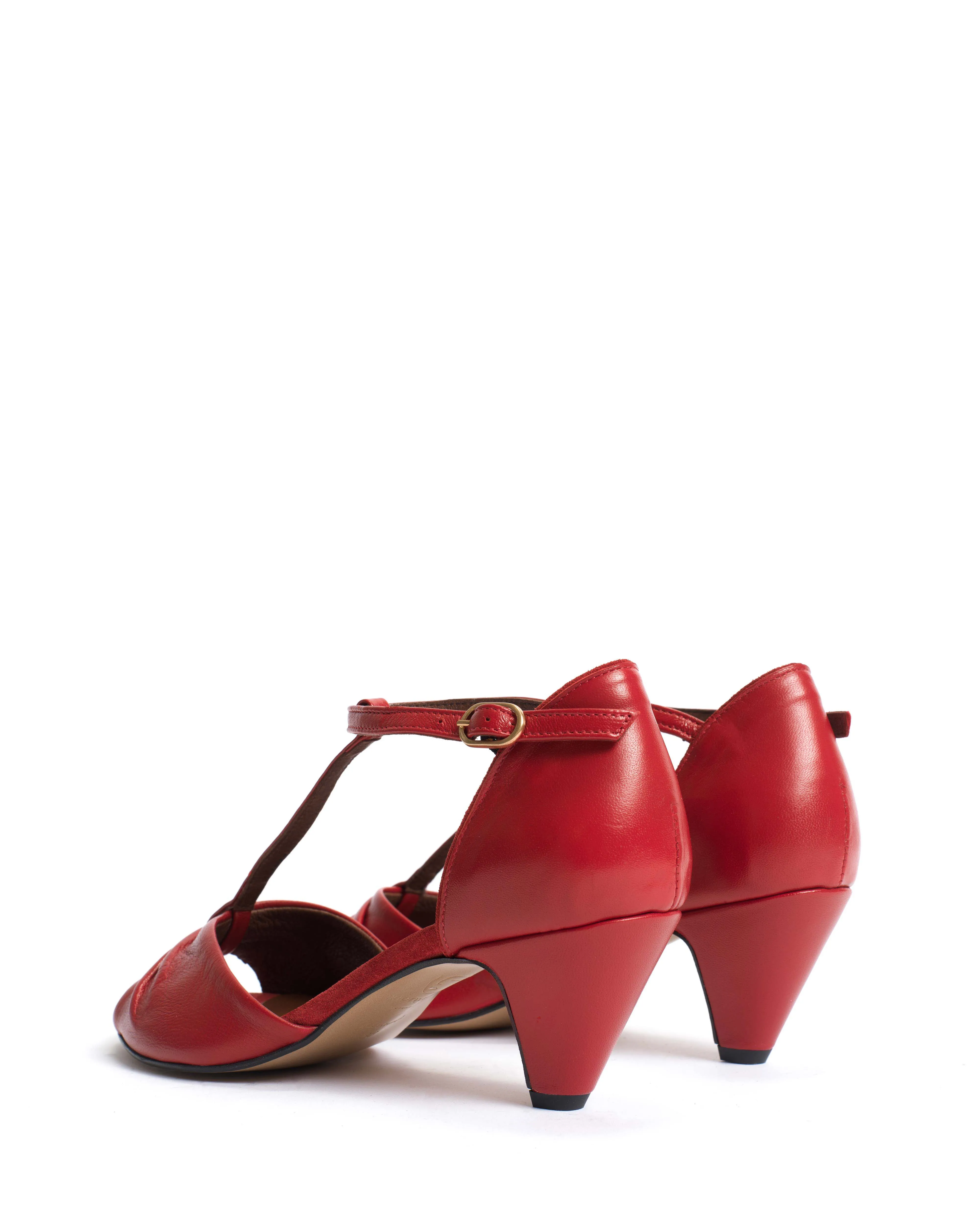 Linette 50 stiletto Shiny lamb Ruby red sold by Anonymous Copenhagen product image thumbnail 4