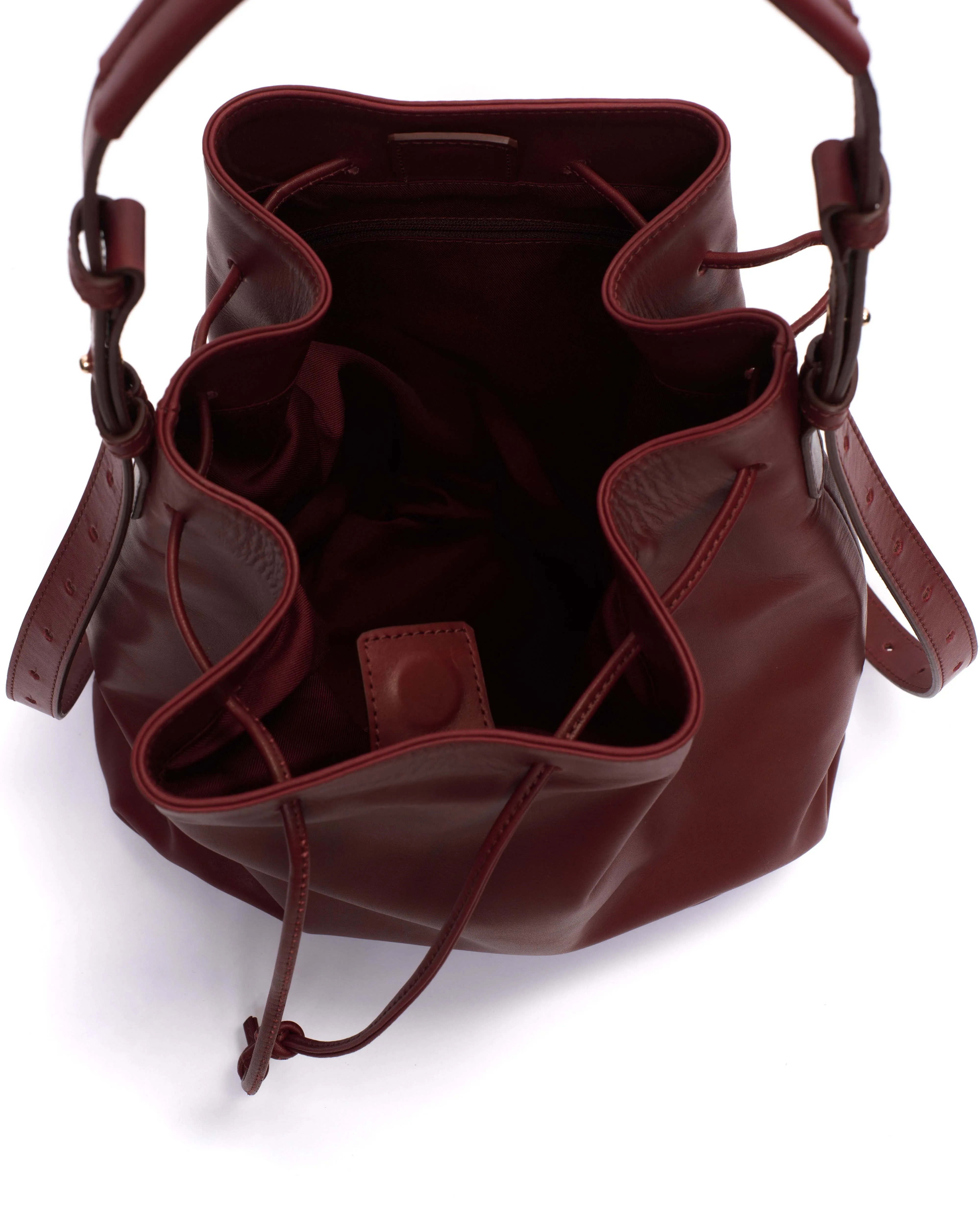 Kacey grand bucket bag Soft calf Pomegranate sold by Anonymous Copenhagen product image thumbnail 3