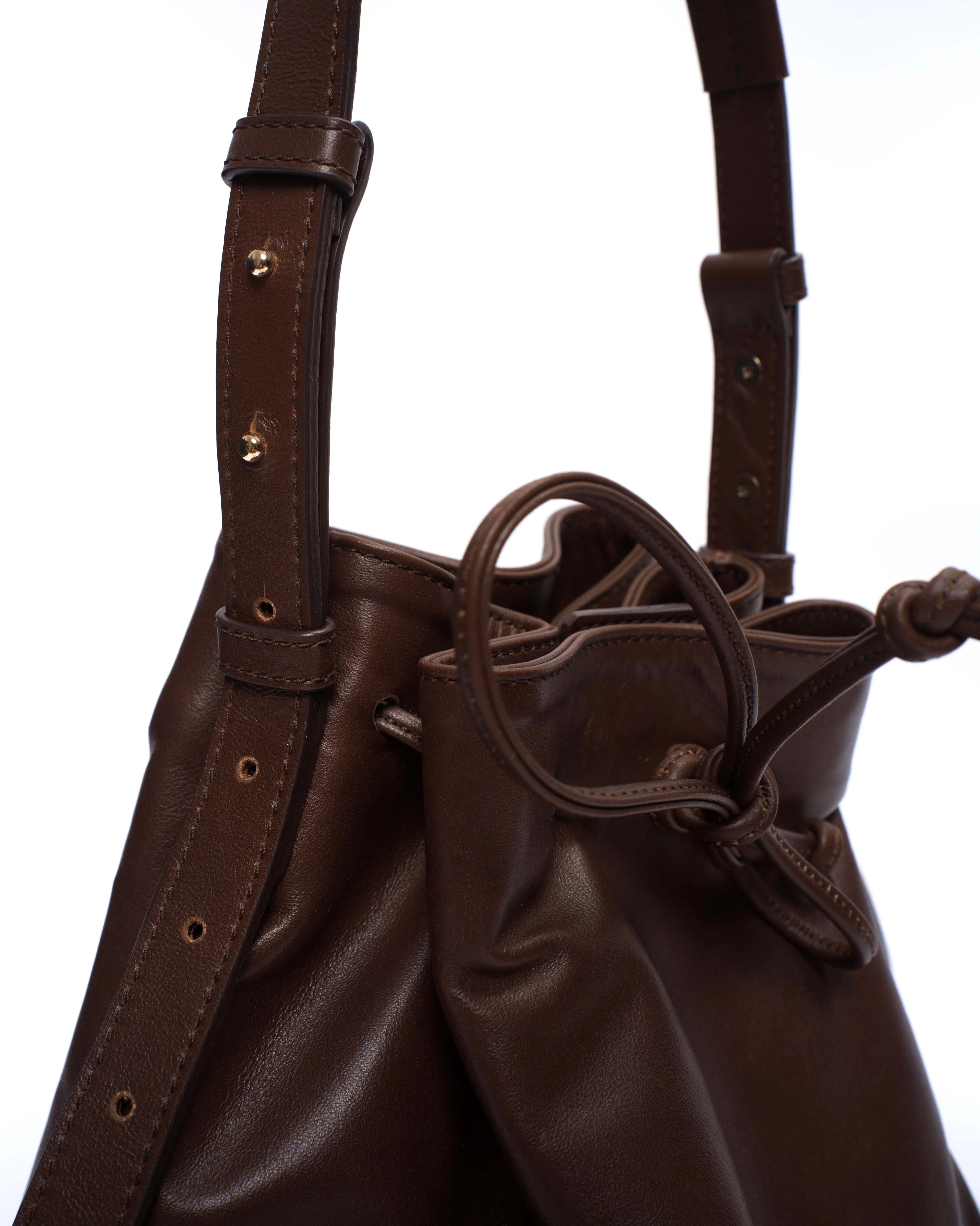 Kacey grand bucket bag Soft calf Chocolate sold by Anonymous Copenhagen product image thumbnail 4