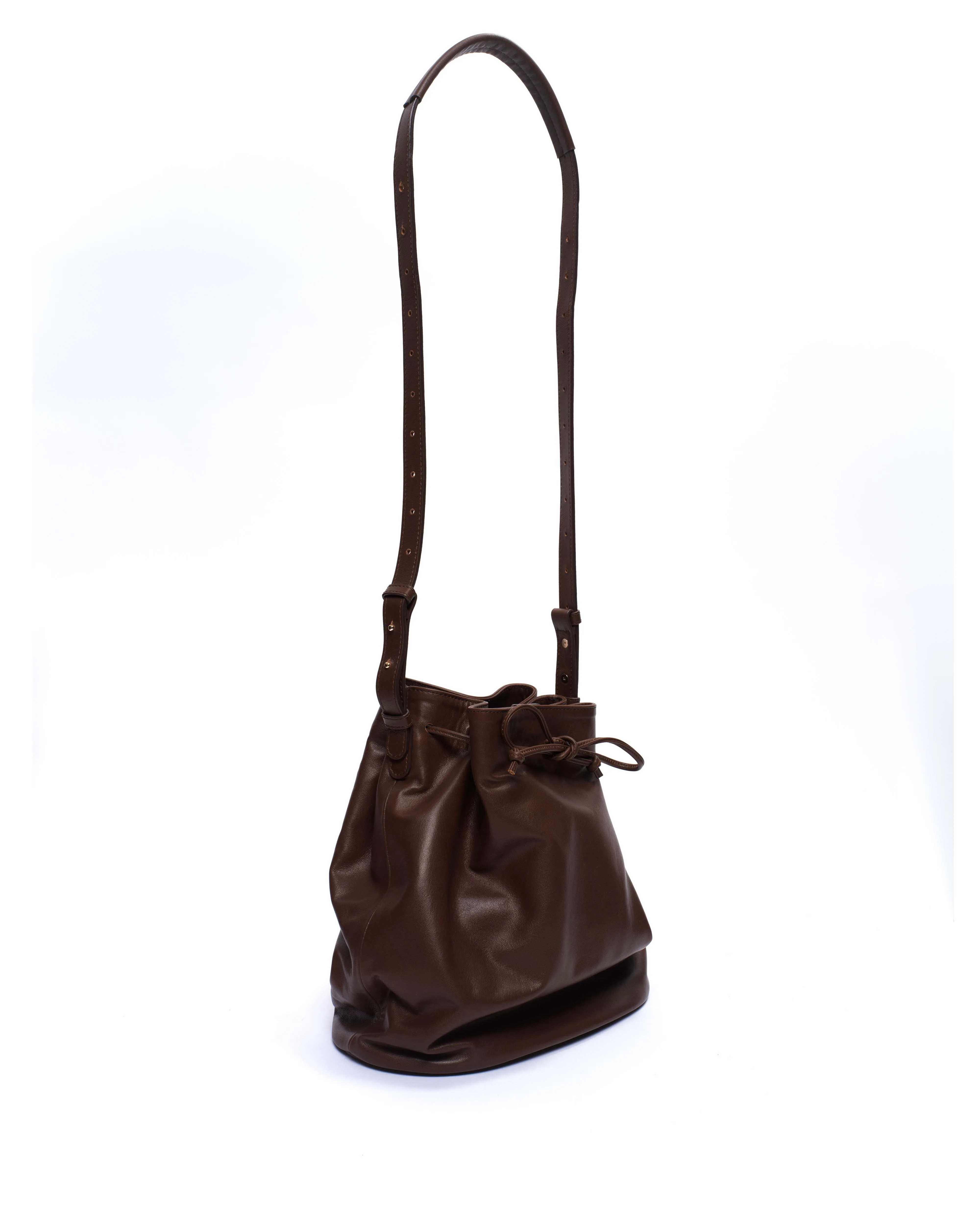 Kacey grand bucket bag Soft calf Chocolate sold by Anonymous Copenhagen product image thumbnail 5