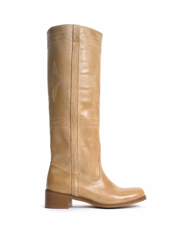 Dico Ann Western stitch Escovado Light tan sold by Anonymous Copenhagen