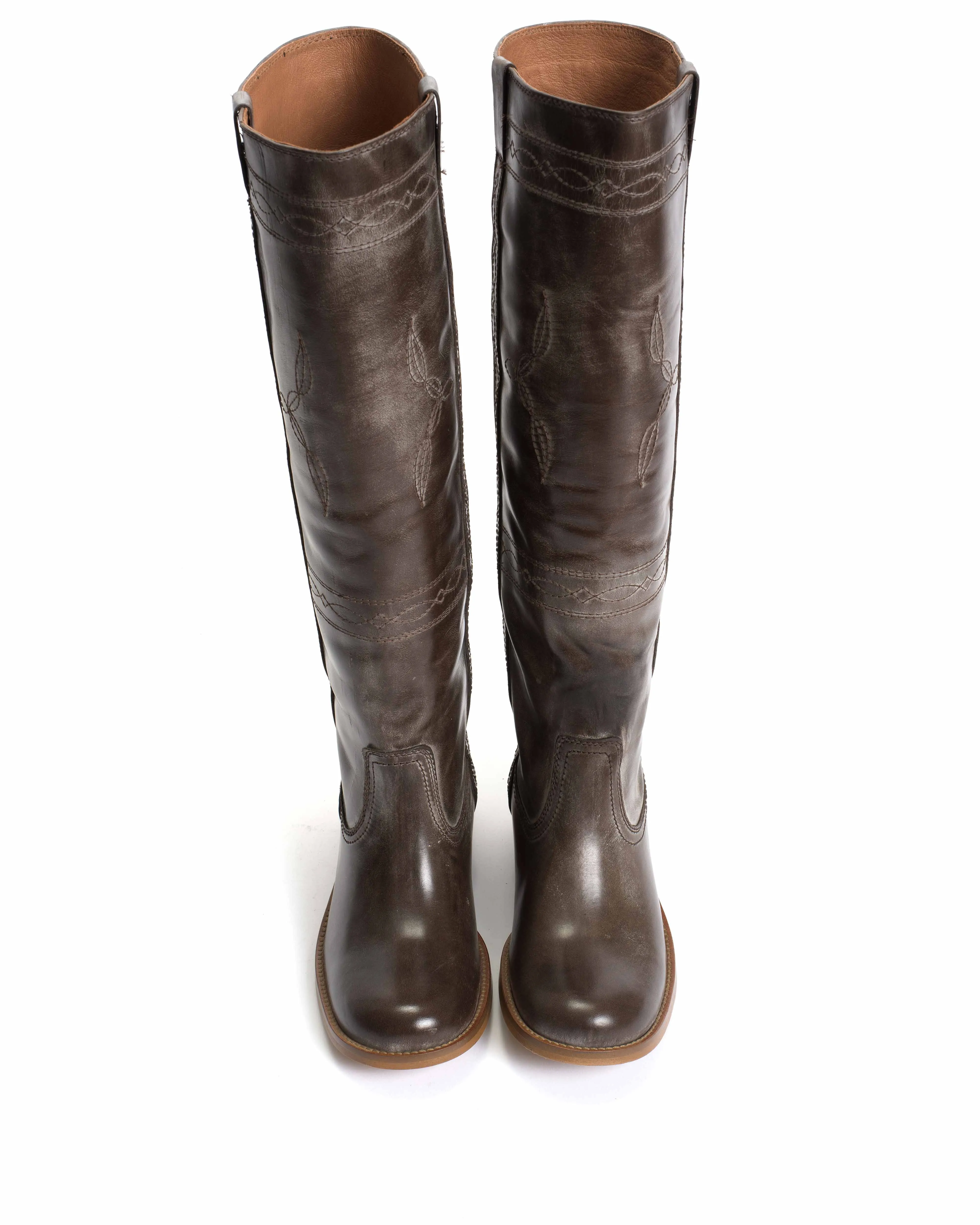 Dico Ann Western stitch Escovado Dark brown sold by Anonymous Copenhagen product image thumbnail 4