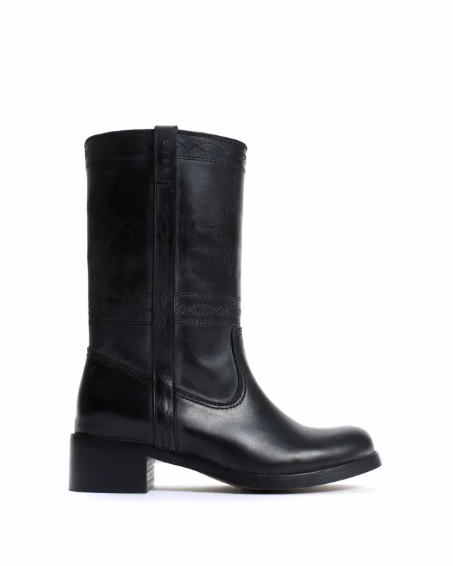 Dico Julia Western stitch Escovado Black sold by Anonymous Copenhagen